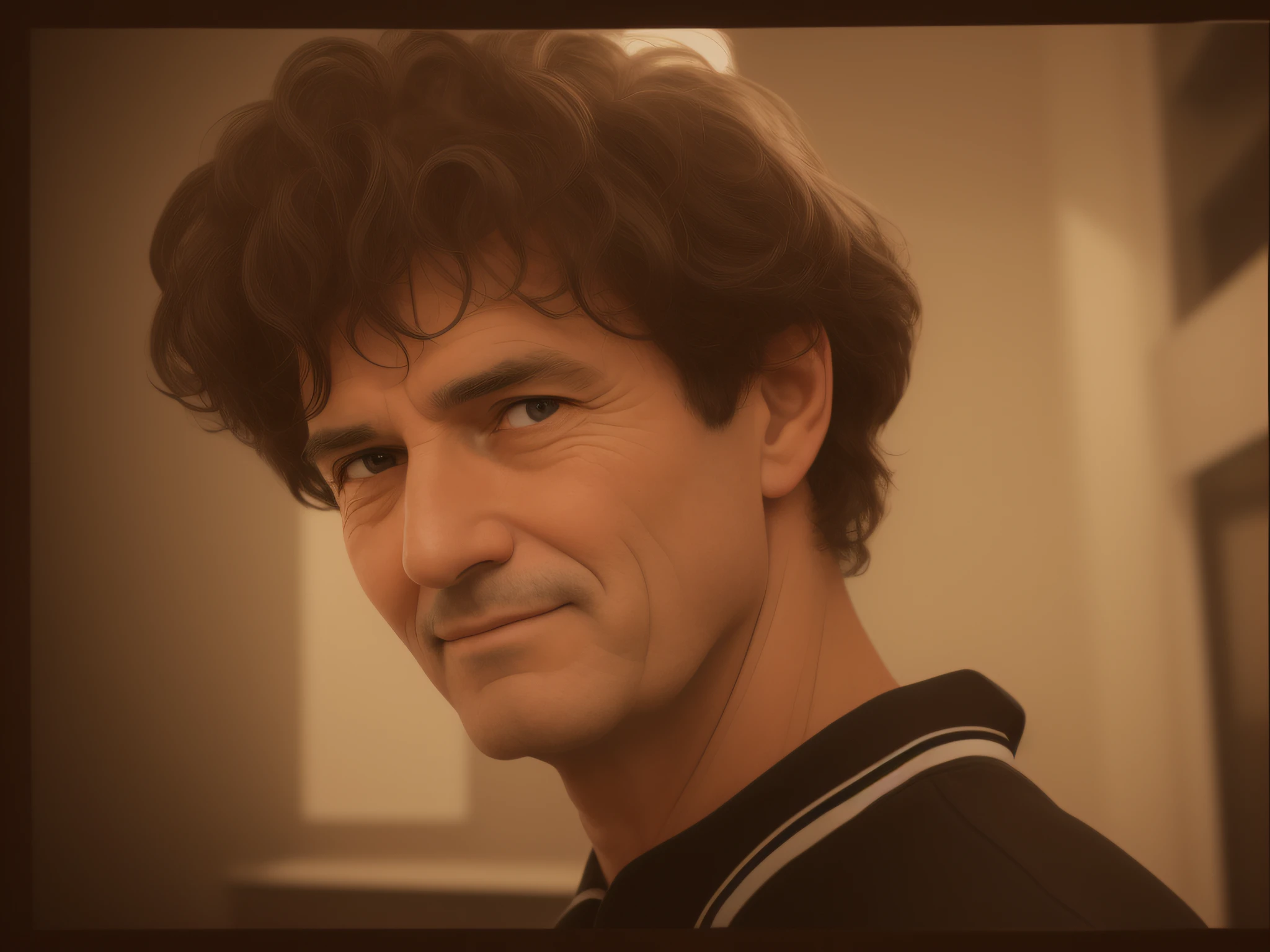 Reimagine an aged old man grandfather over 60 years old