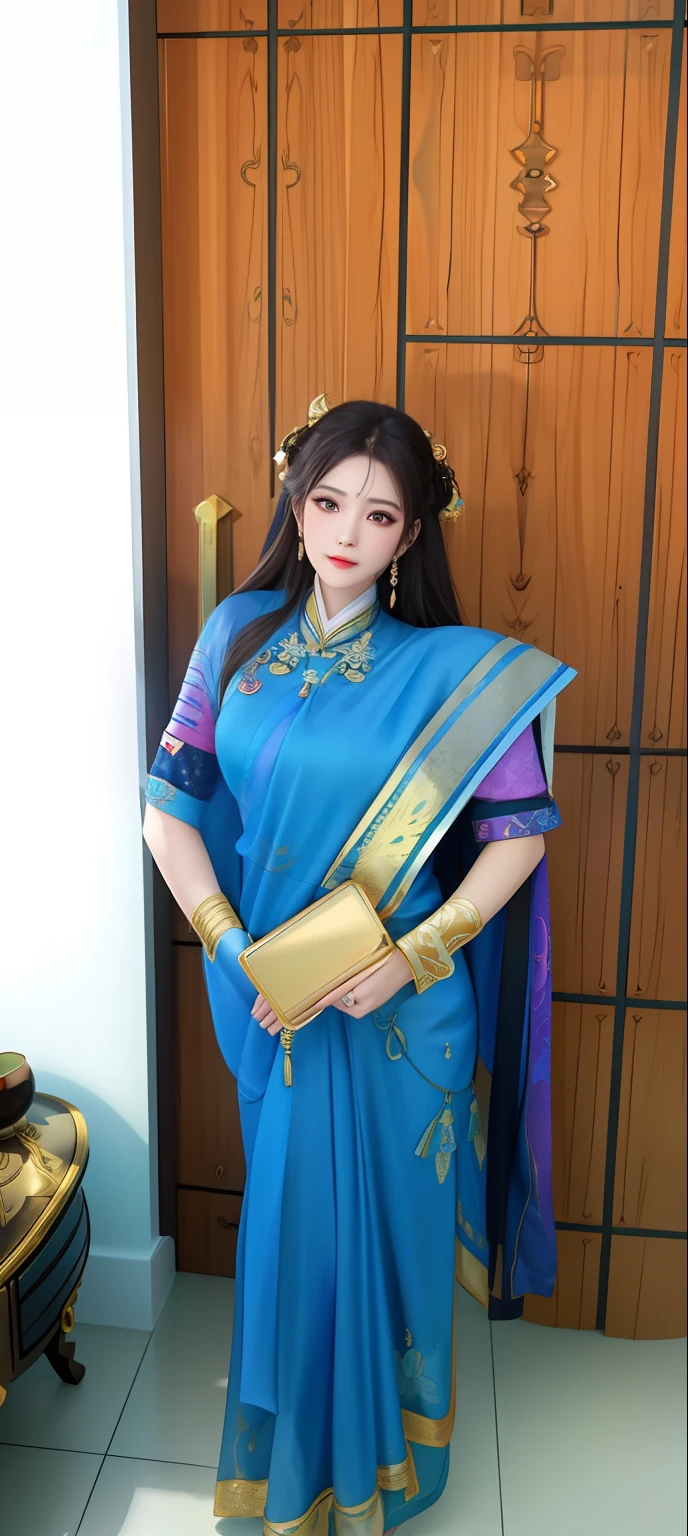 best quality, masterpiece, highres, 1girl,china dress,hair ornament,necklace, jewelry,Beautiful face,upon_body, tyndall effect,photorealistic, dark studio, rim lighting, two tone lighting,(high detailed skin:1.2), 8k uhd, dslr, soft lighting, high quality, volumetric lighting, candid, Photograph, high resolution, 4k, 8k, Bokeh,