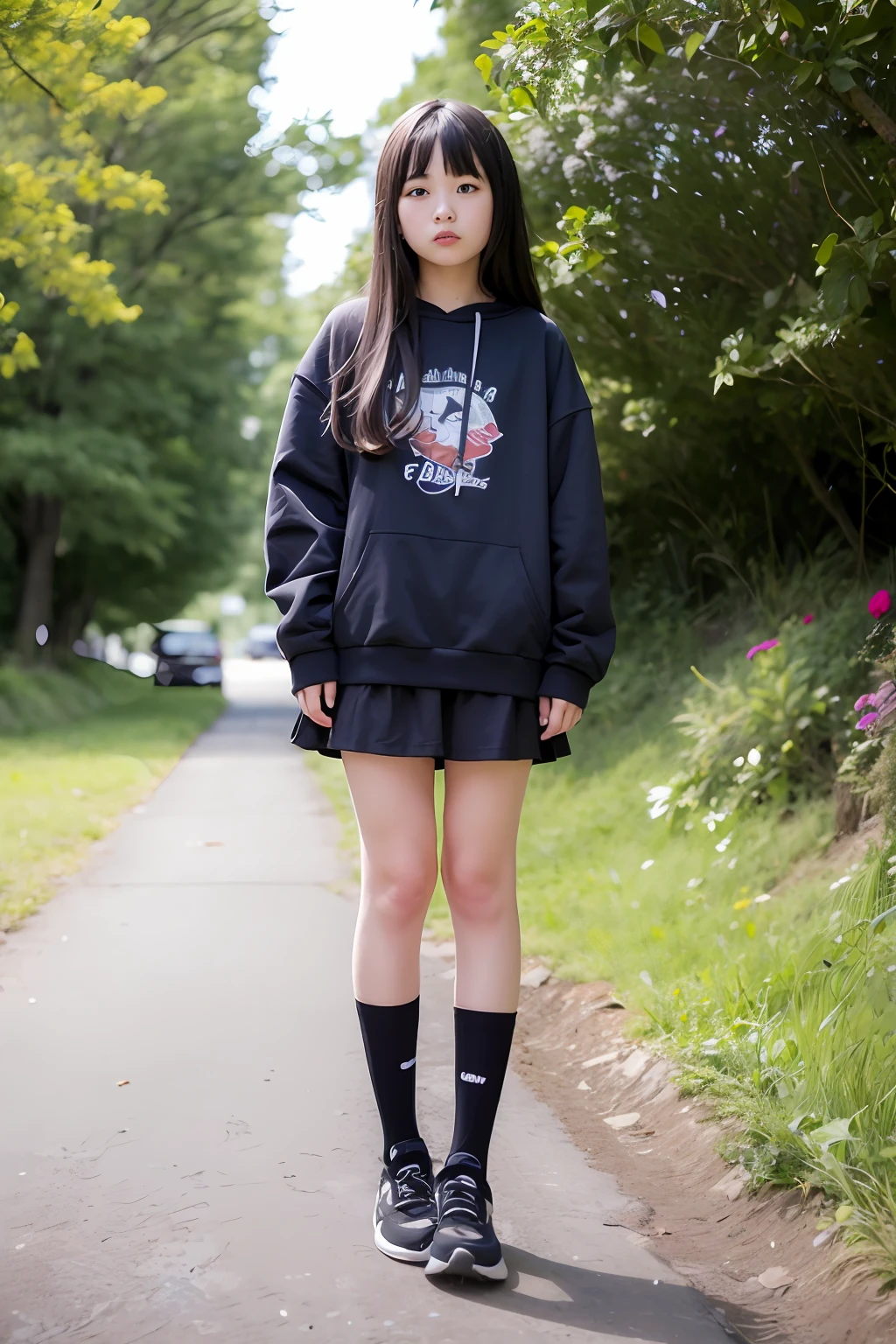 drak,teens girl,废墟