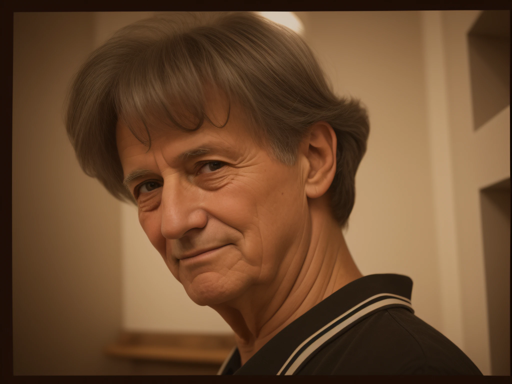 Reimagine an aged old man grandfather over 90 years old, accentuate old features, age over 90, age hair