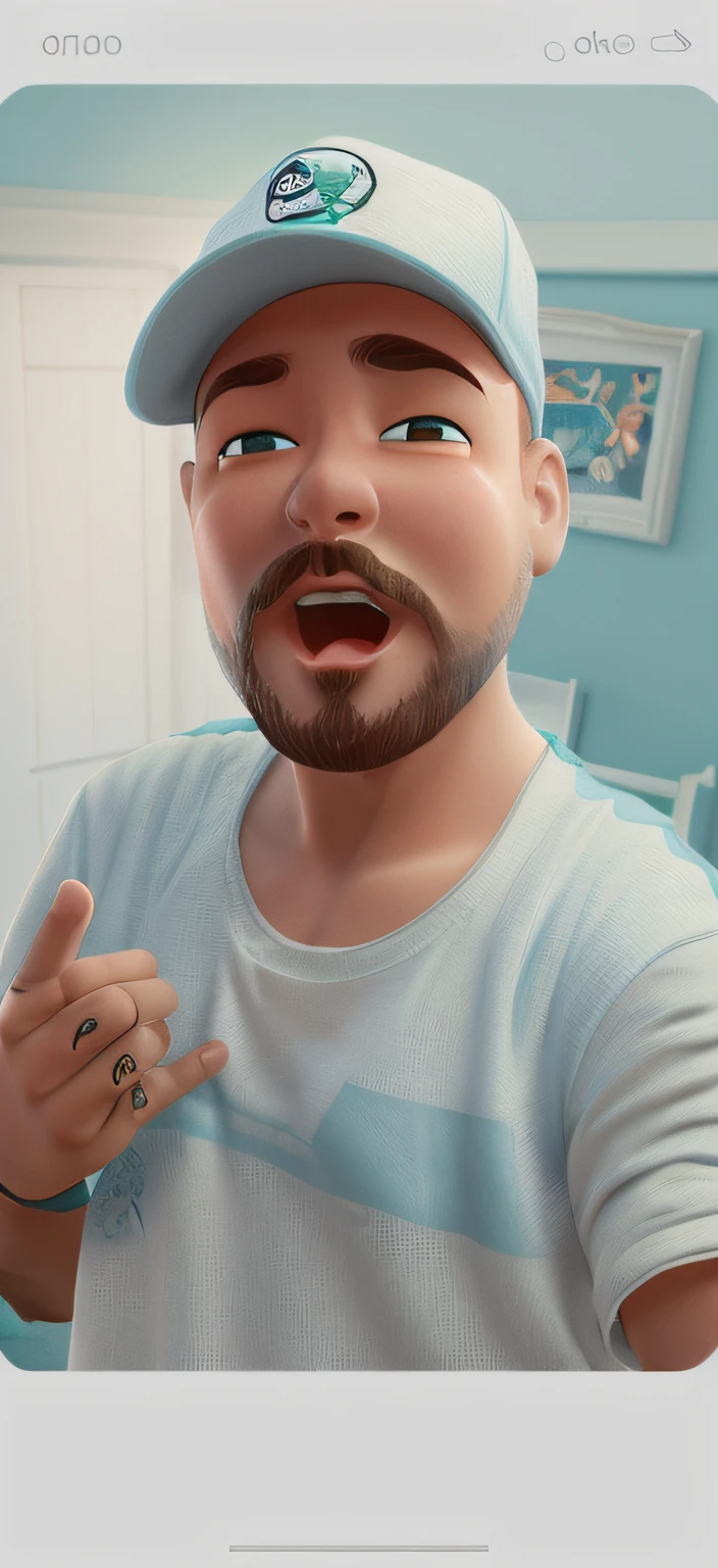 Cartoon, Estilo Pixar, fofo, olhando para 3D, 8k, fundo branco