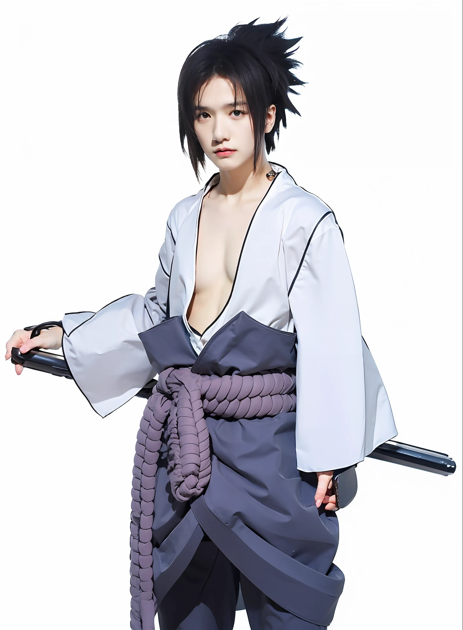 Highly detailed, High Quality, Masterpiece, beautiful, 1boy, solo, close-up, sasuke, mangekyou sharingan, 8k resolution, ultra realistic, best quality, beautiful lightning,