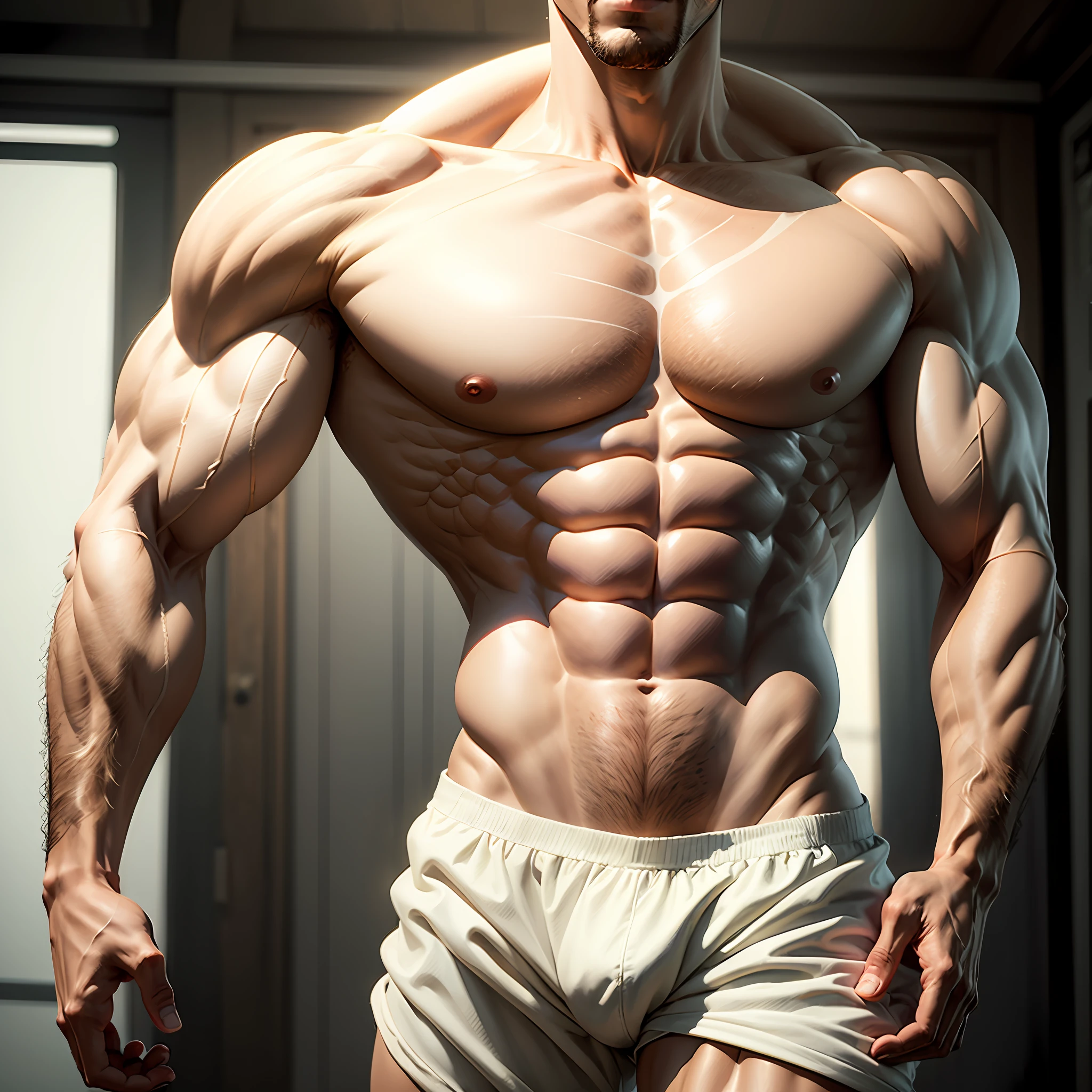 musculature，male people，White，delicated，the detail，Real Human --auto