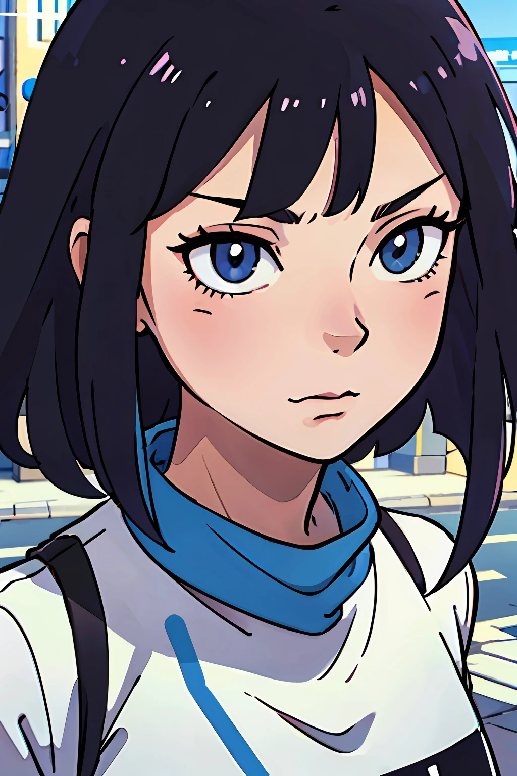 (best-quality:0.8),
(best-quality:0.8), perfect anime illustration, extreme closeup portrait of a pretty woman walking through the city
