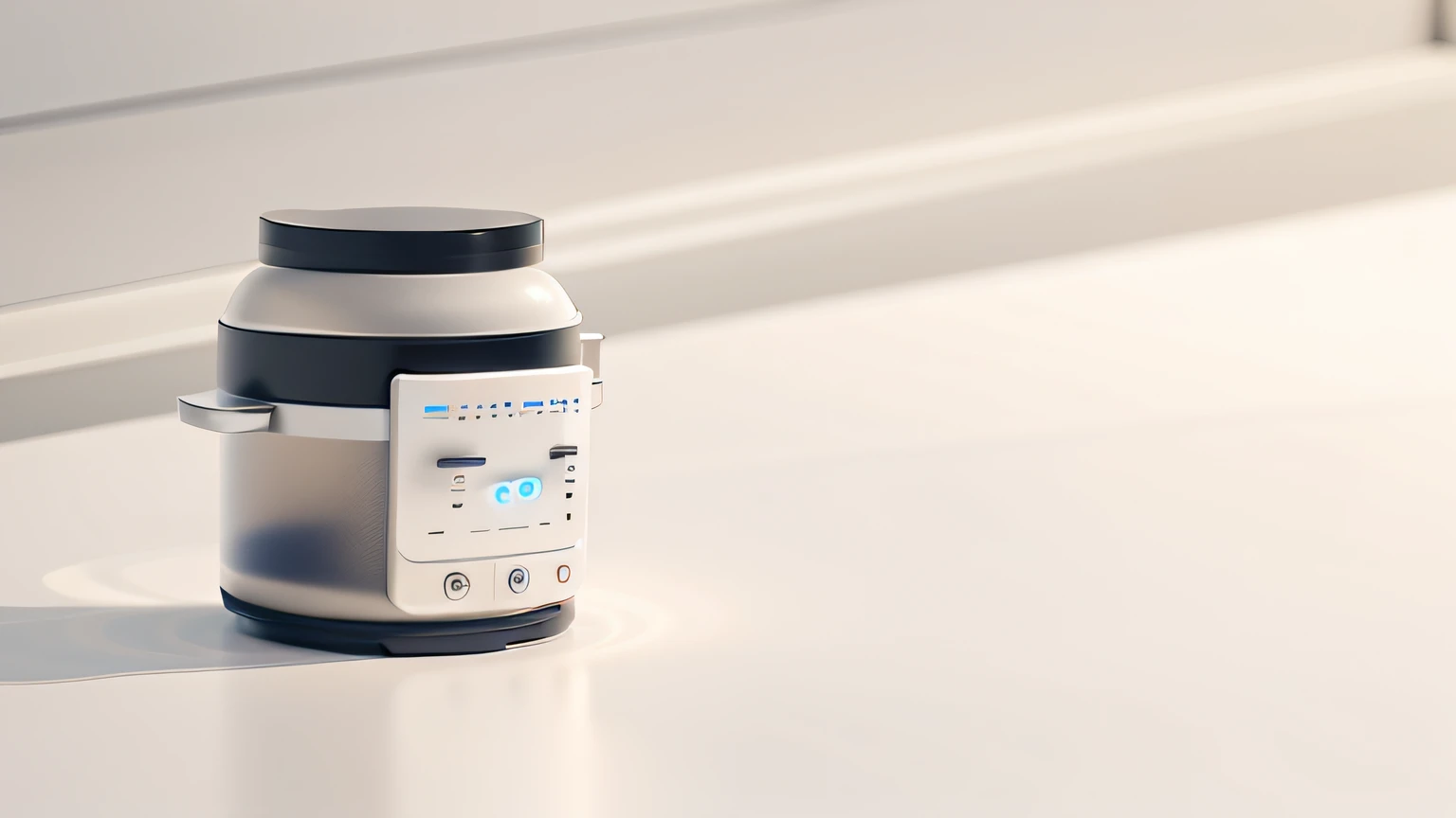 Products placed on the table，Off-white style kitchen，Kitchen background , Chiaroscuro, hyper HD, 8K, Best picture quality  ,realisticlying，Foto realism，Cabinet in the background，Lens perspective blur，Bright lights