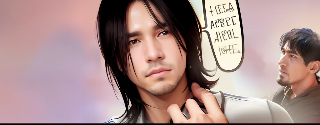 mejor calidad, obra maestra, (realista: 1.2), 1 hombre, Eren Jaeger, hobo Eren, Eren, vida real, live-action, brown-hair, cabello suelto, Cabello largo, barba de rastrojo, blue eyes, thin