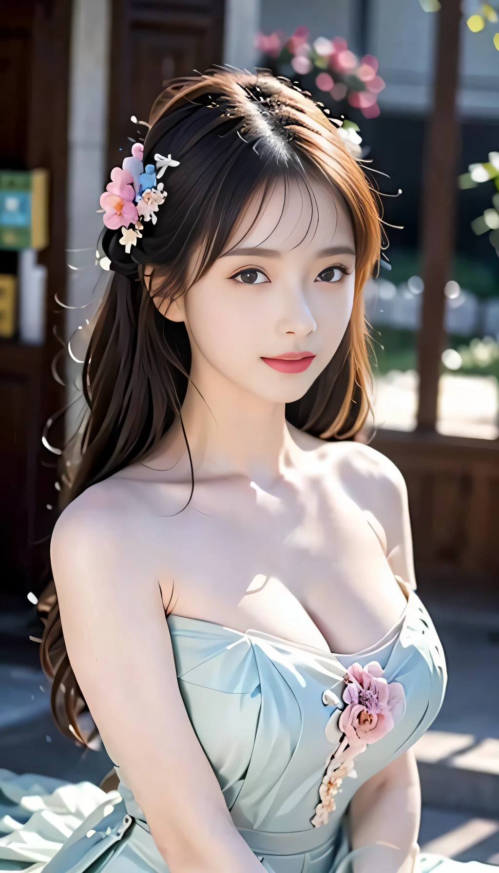 masterpiece, best quality, (realistic, photo-realistic:1.37), 8k, an extremely delicate and beautiful, amazing, finely detail, official art, absurdres, incredibly absurdres, huge filesize, ultra-detailed, extremely detailed, beautiful detailed girl, 1girl, (perfect female figure), full body, middle breasts,