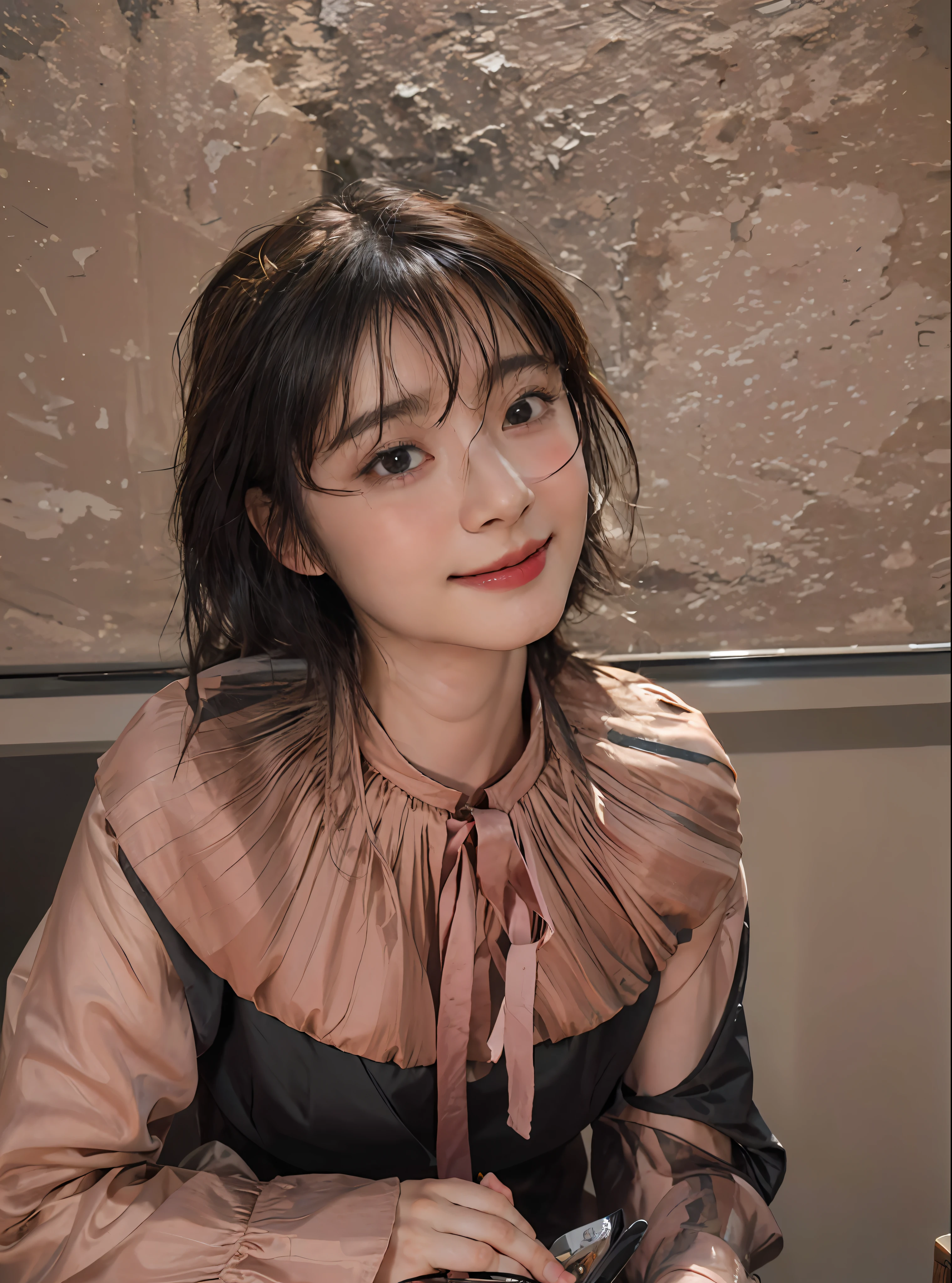 8K, top quality, masterpiece, super high resolution, smile (photorealistic: 1.4), highly detailed and professional lighting. Beautiful skin, pureerosface_v1, cute, innocent, (smile), 20 year old girl,(RAW photo: 1.2), picturesque, short hair, ((blush)), realistic face, contains only the face area.