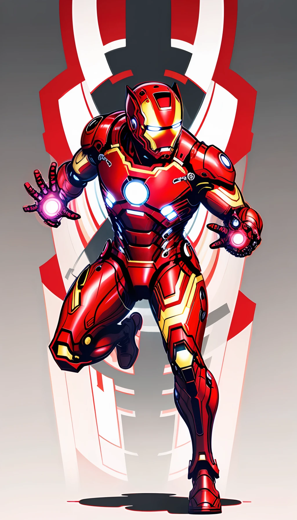 Iron Man stilo vector fullbody