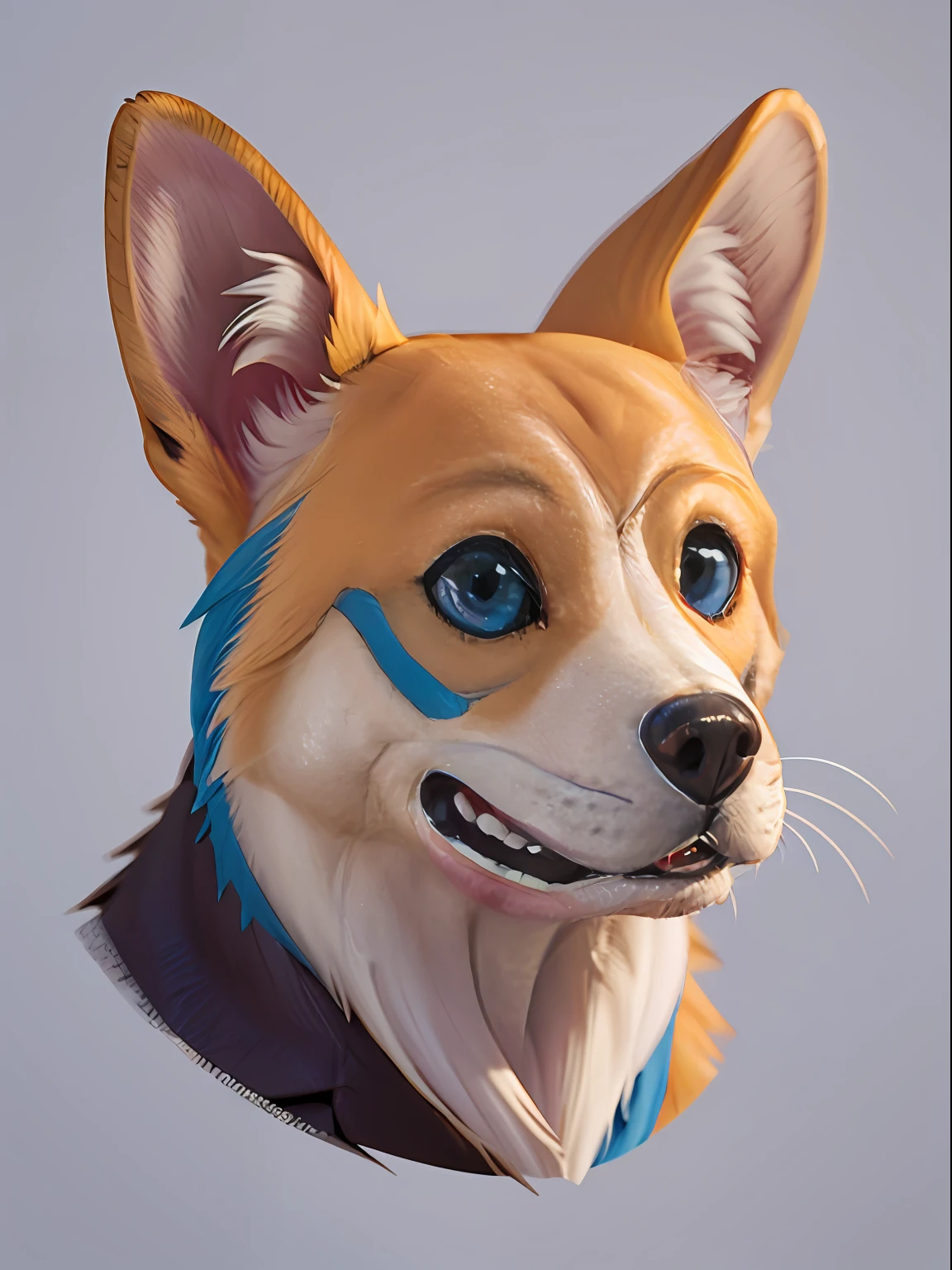 Logo with text It's Bone Art Logo, Fundo Preto e Azul Escuro, Azul Brilhante, Laranja Brilhante, Minimal and Pure — dog, Simples, Ultra Detalhado, Desenho Detalhado, vectorization, Silhueta, 8k.
