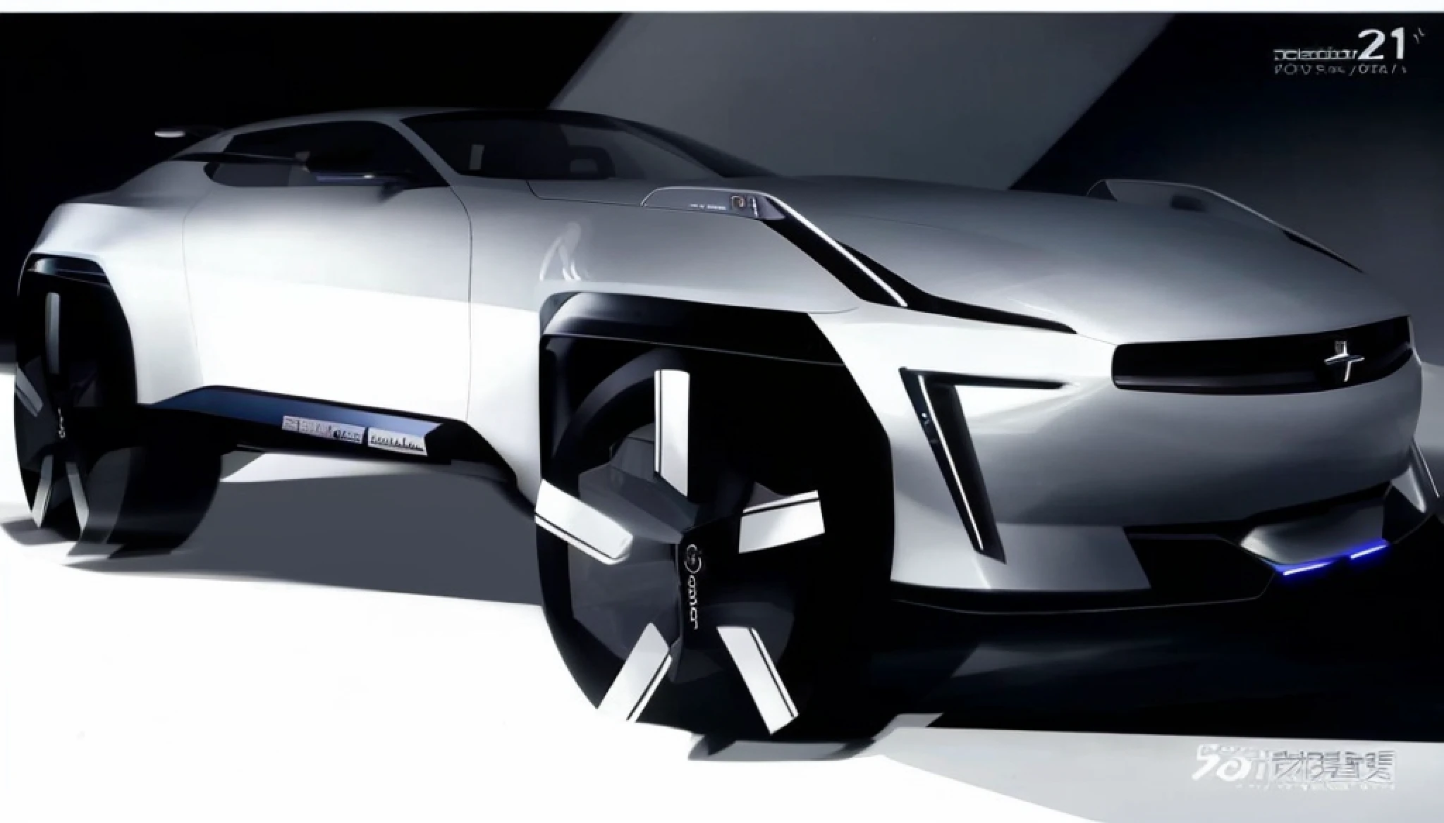 Close-up of a futuristic car with big wheels, Vehicle design trends, vehicle concept photo!!, concept car design, concept automobile design, car concept, Concept car, car design, futuristic product car shot, cybertruck, conceito, futuristic suzuki, concept ar, vehicle design, automotive design art, modern car design, concept design, industrial design concept，Nissan Motor，Futuristic SUV
