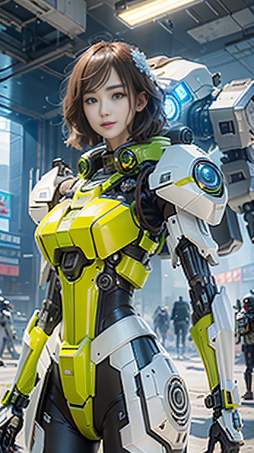 （（best qualtiy））， （（tmasterpiece））， （The is very detailed：1.3）， 3D， Shitu-mecha， Beautiful cyberpunk woman with her mech in the ruins of the city of the forgotten war， Ancient Techniques， hdr（HighDynamicRange）， Ray traching， NVIDIA RTX， Hyper-Resolution， Unreal 5， sub surface scattering， PBR Texture， post-proces， Anisotropic filtering， depth of fields， Maximum clarity and sharpness， Many-Layer Textures， Albedo e mapas Speculares， Surface coloring，Accurately simulate light-material interactions，perfectly proportions，rendering by octane，twotonelighting，Low ISO，White balance，trichotomy，Wide aperture，8K raw data，High-Efficiency Sub-Pixel，sub-pixel convolution，Luminous Particle，Light scattering，Tyndall effect，
