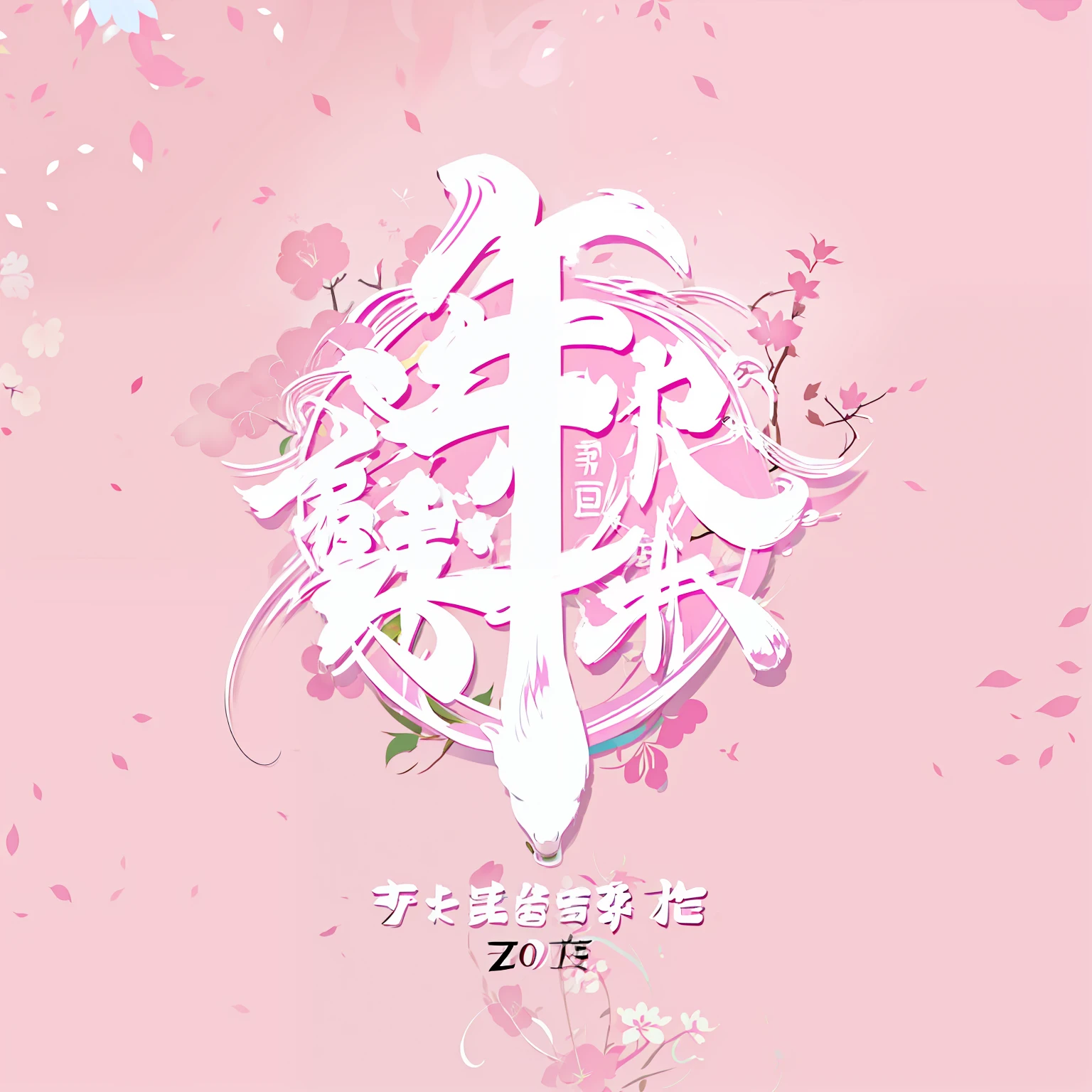 "Chinese calligraphy in the Year of the Horse on pink background，pink zen style，zmonzheng，artwork in the style of z，inspired by Zhang Sengyao、Feng Zhu、Zhang Zongcang、Zou Zhe、Shi Zhonggui、Zhao Yong"