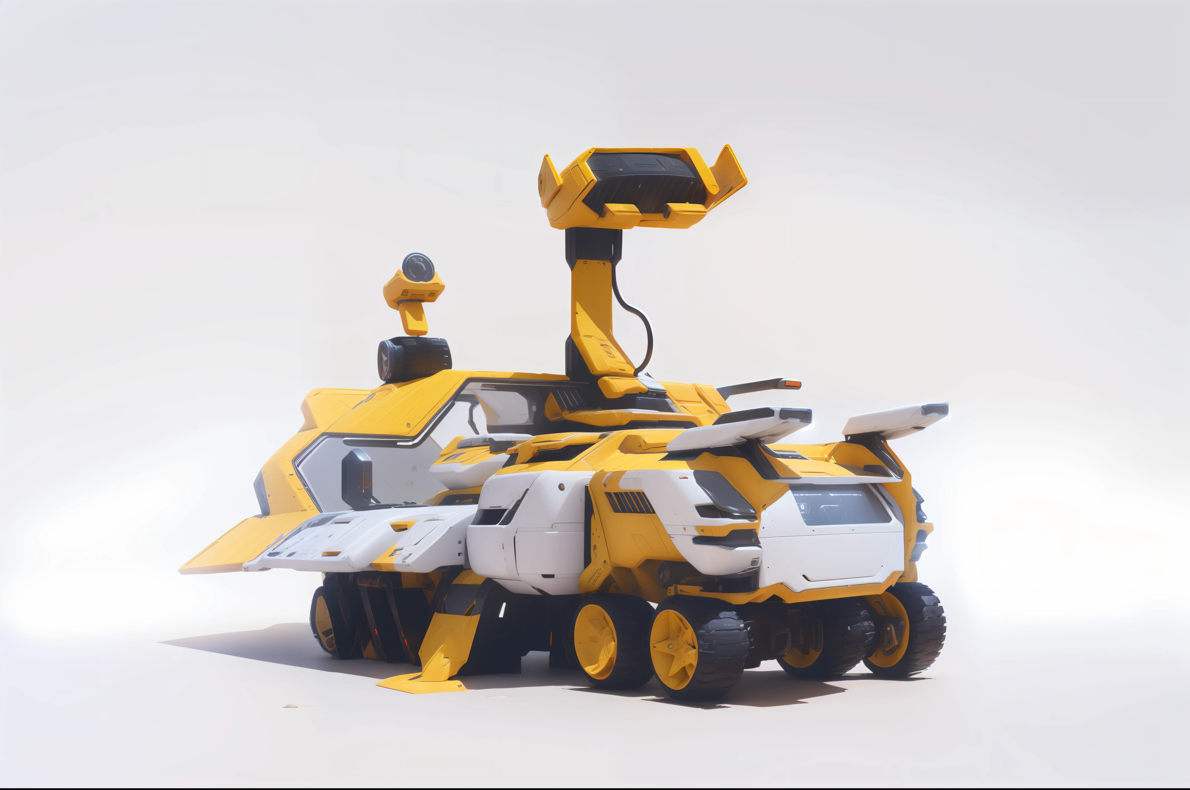 mars background，machine arm，Increase sci-fi effects，Turn the vehicle into the same car from a science fiction movie