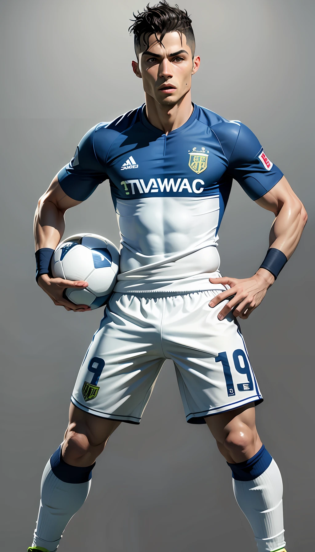 "cristiano ronaldo stilo vector Iconic football in 4K+ fullbody"