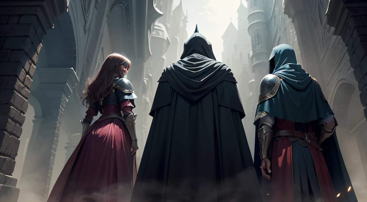 We begin the journey with the three mysterious knights into the unknown, The Mysterious Dark Knights - Fantasy Story!