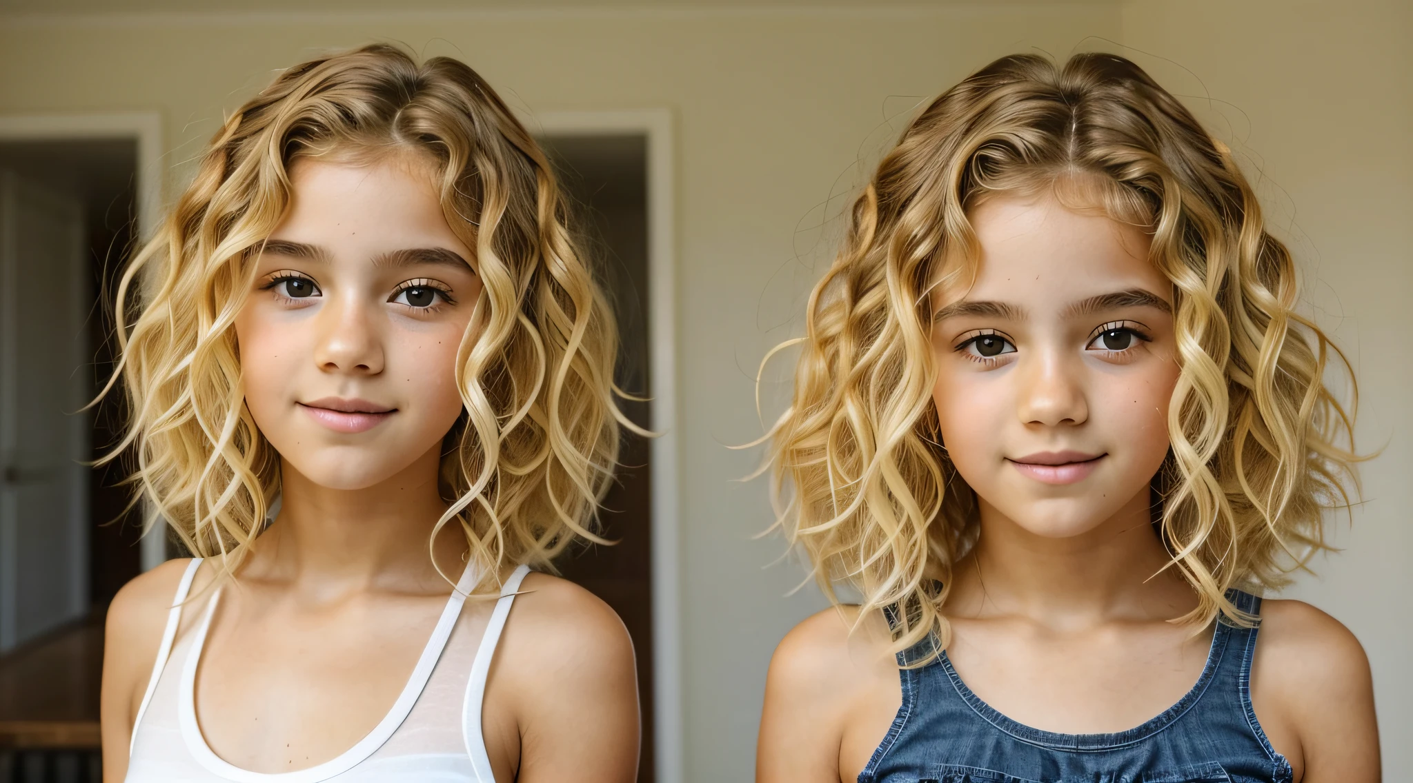 There's a young  blonde with curly hair and a white tank top, cabelo crespo, longo cabelo loiro fofo cacheado, longo cabelo loiro fofo cacheado, cabelo loiro muito cacheado, cabelo loiro muito cacheado, blonde messy hair, cabelo loiro loiro cacheado, cabelo loiro cacheado | d & d, cabelo virado, messy curly hair, menina de cabelos loiros cacheados curtos, cabelos loiros cacheados, loiro encaracolado