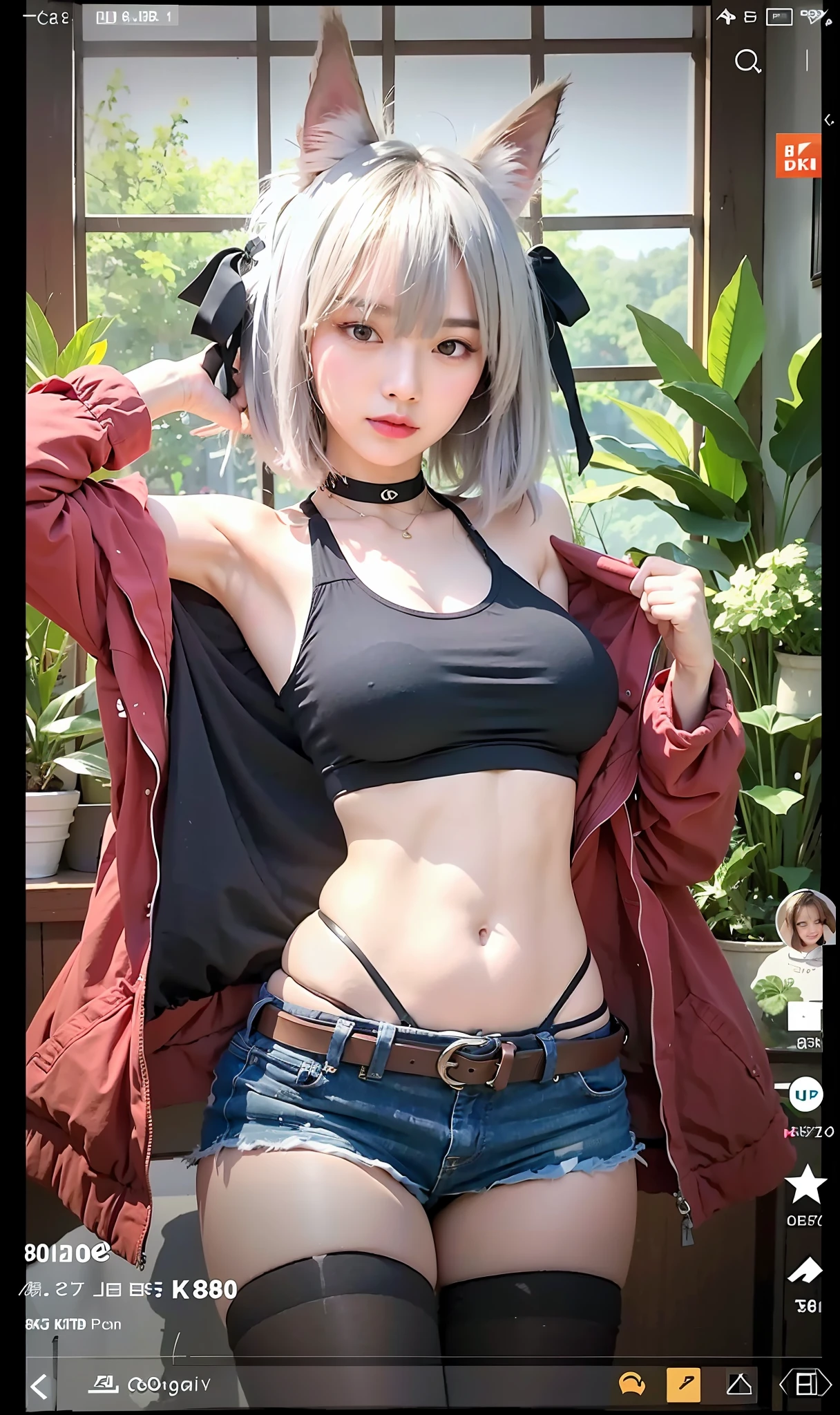 (Best quality, 8k, 32k, Masterpiece, UHD:1.2),Photo of Pretty Japanese woman, large breasts, very short bob hair,upper body,face focus,oversized_sweater, necklace, simple background, from above, looking at viewer,