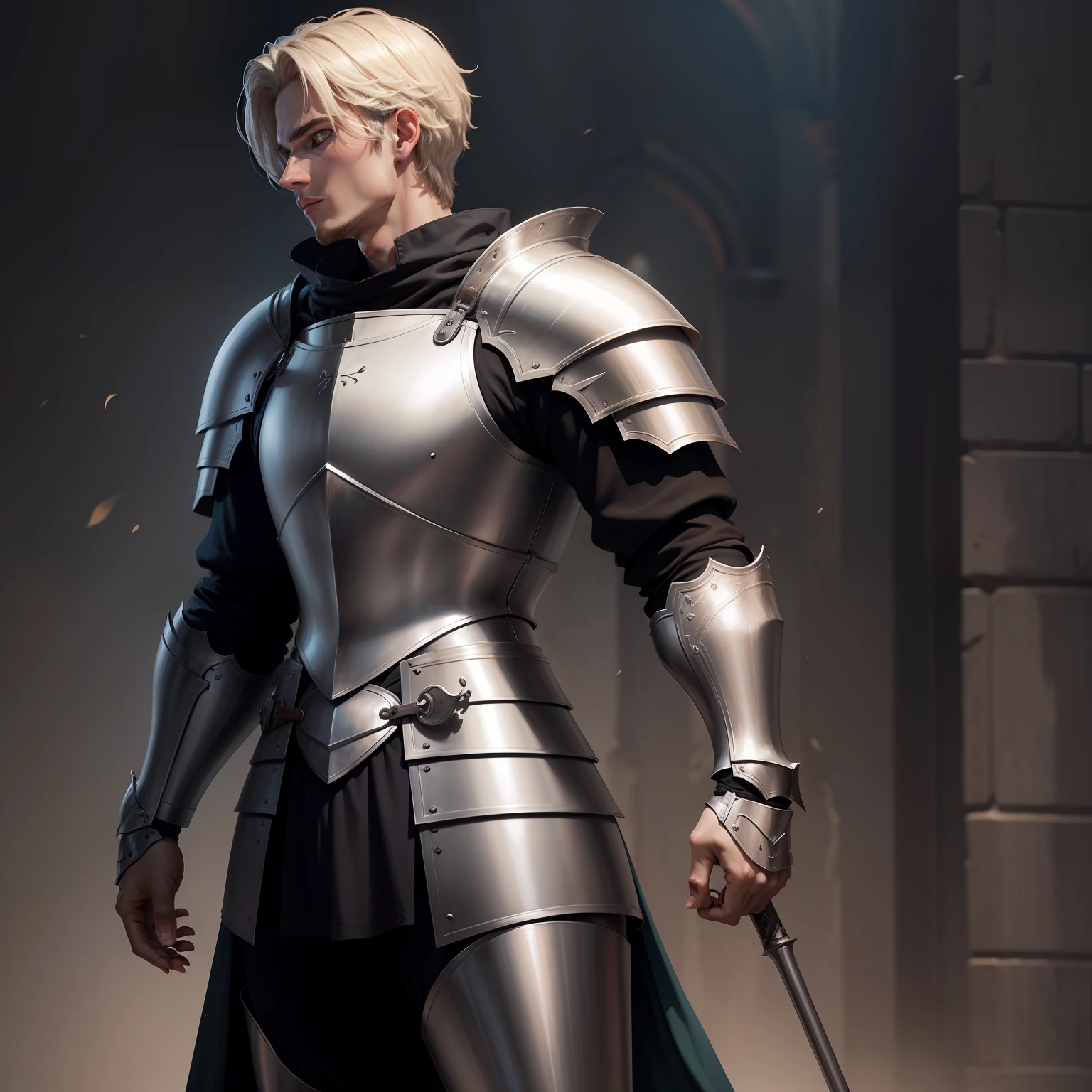 A male knight,Full body photo,without background
