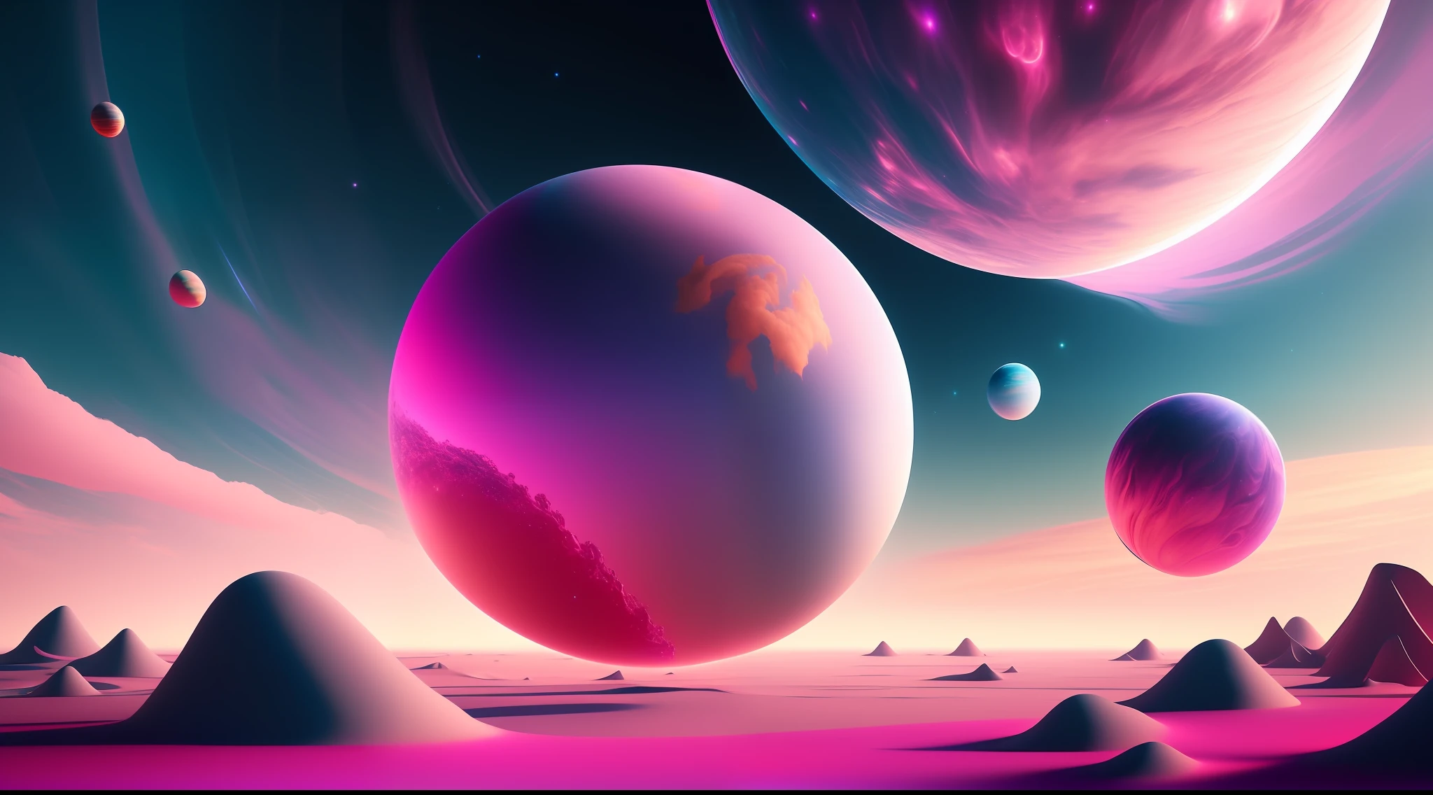 A highly detailed surreal airbrushed art，Dopamine flows from Venus，Walk through the space into me, Pink, CGSesociety, illusory engine, 8K, Renders, .CGI, concept-art, trending on artstationh, Dutch prime time, Ddreamlike style