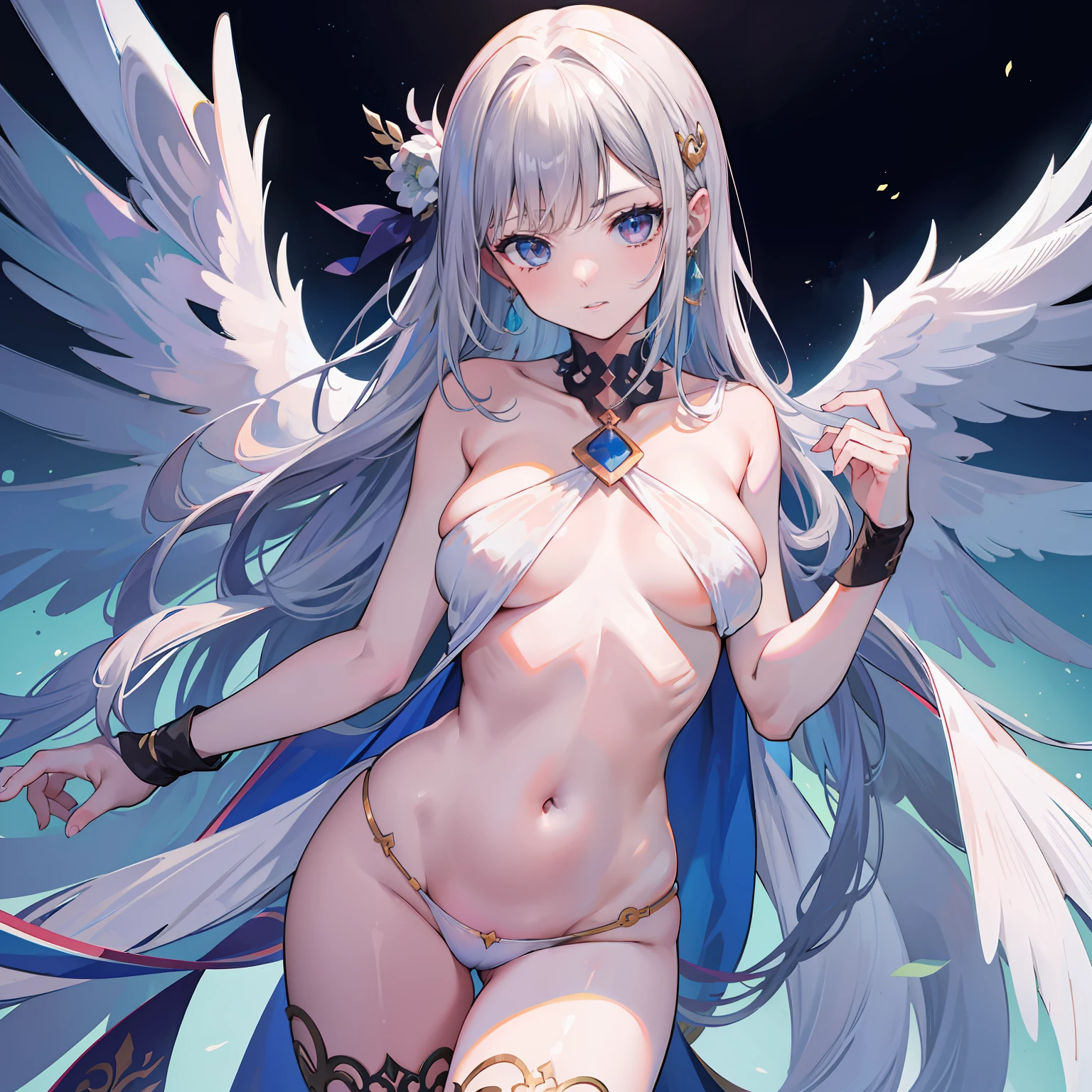 bareness,Two bulges on the chest,Labia majora