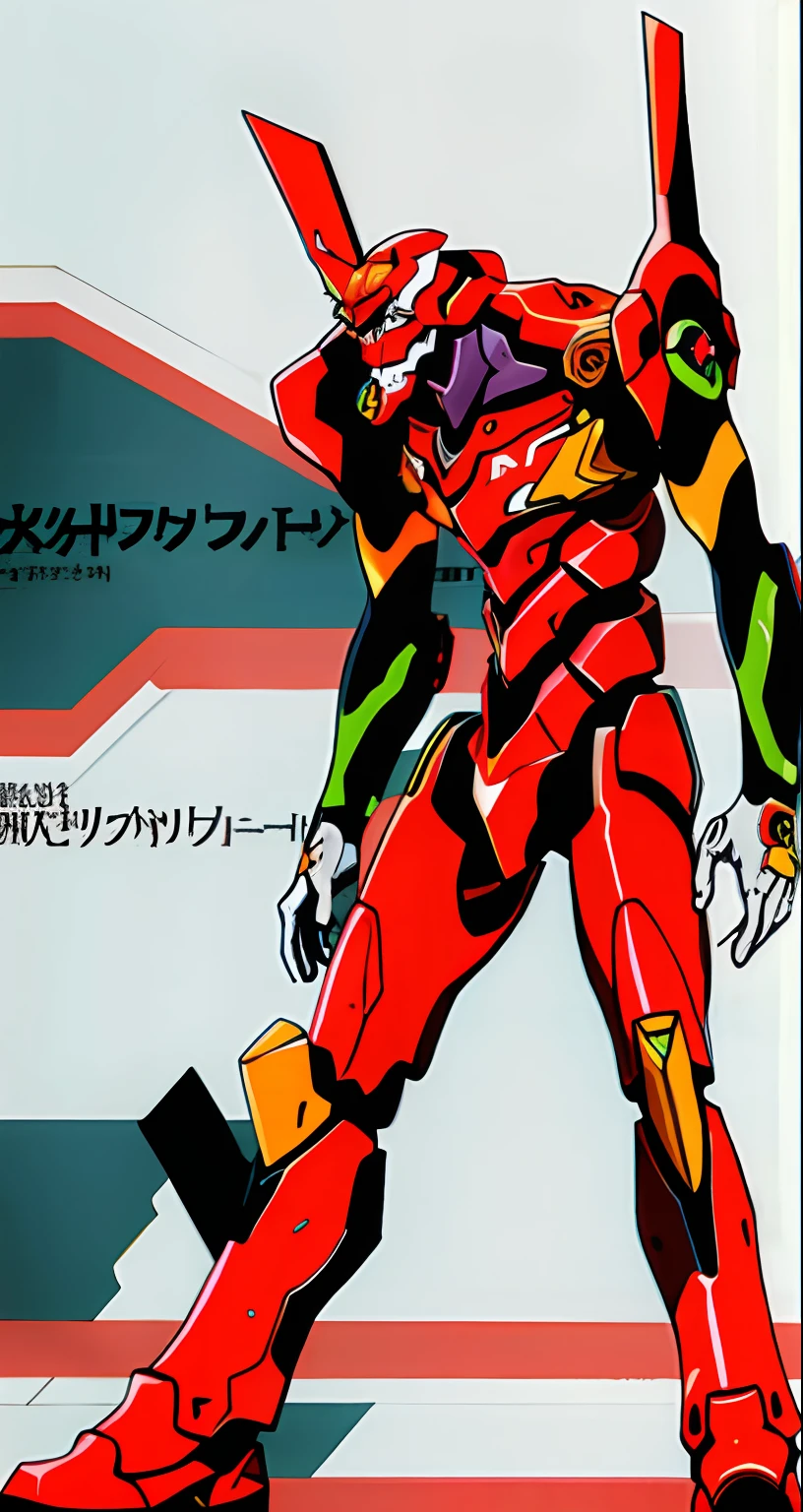 eva 02, evagod, evangelion mecha, science fiction, looking at viewer, (official art, Best quality, masterpiece:1.2), illustration, high res, highly detailed,