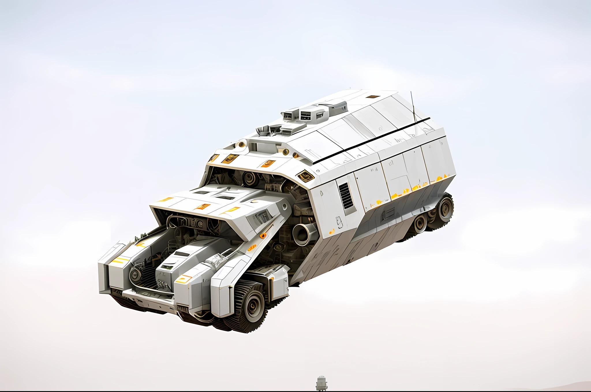 Maintain the original image structure to create 4K Mars base vehicle realistic sci-fi style movie scenes