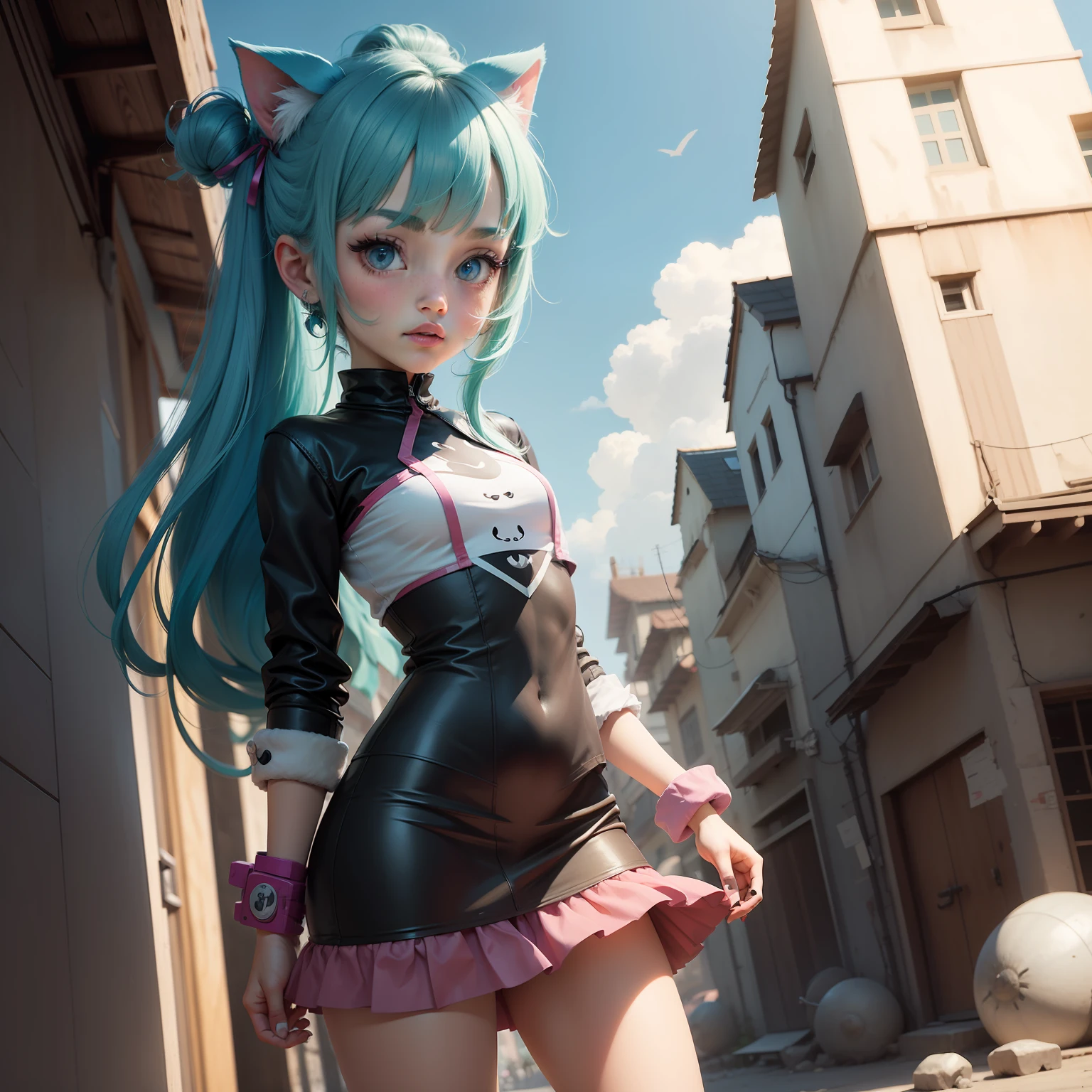 Cute cartoon girl avatar