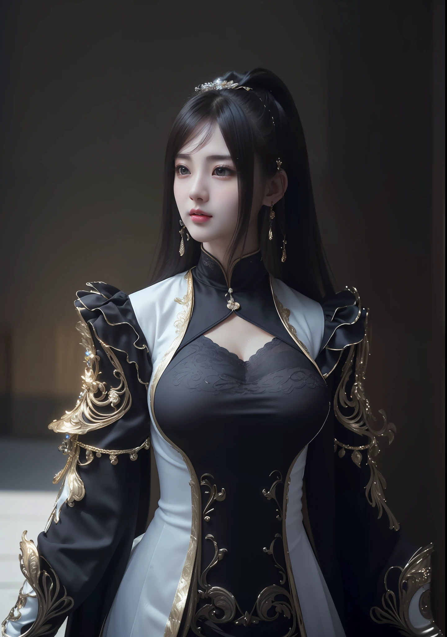 masterpiece, best quality, extremely detailed 8k, ultra hd, ultra-detailed, highly detailed, highly realistic, ultra-realistic, hyperrealistic, hyperrealism, (1woman:1.5), (solo:1.5), (beautiful cute Taiwanese Idol woman:1.5), (beautiful cute JAV Idol woman:1.6), anatomically correct, (detailed realistic skin), (realistic big breasts), slender abs, (closed mouth:1.35), nsfw,