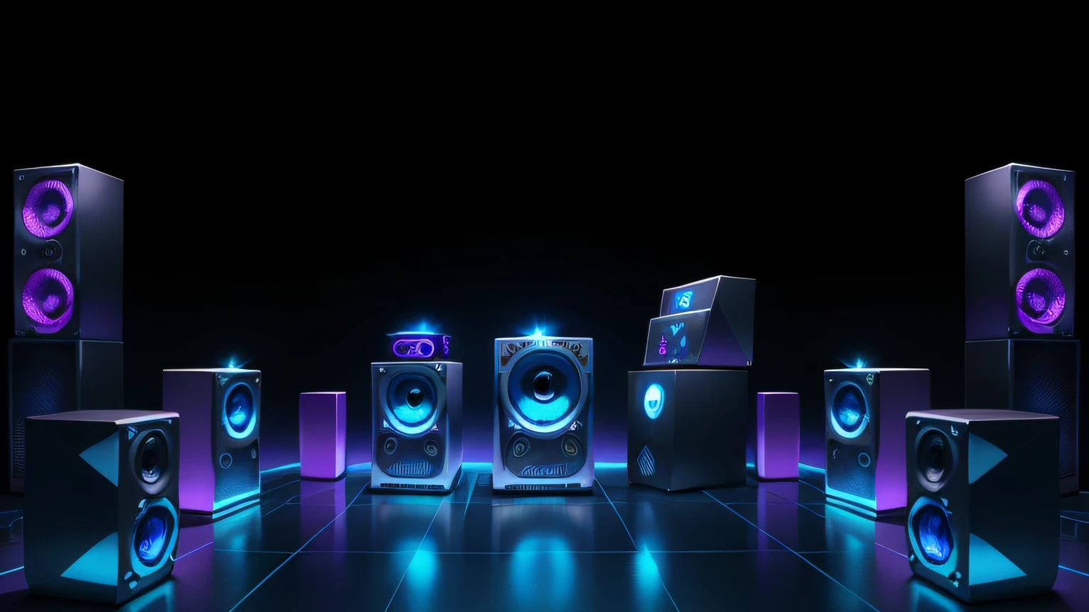 detalhes azul de diamante. Diamante neon azul. Caixas de som roxa. alto falantes roxo. DJ, music. TEXTURA DIAMANTE.
