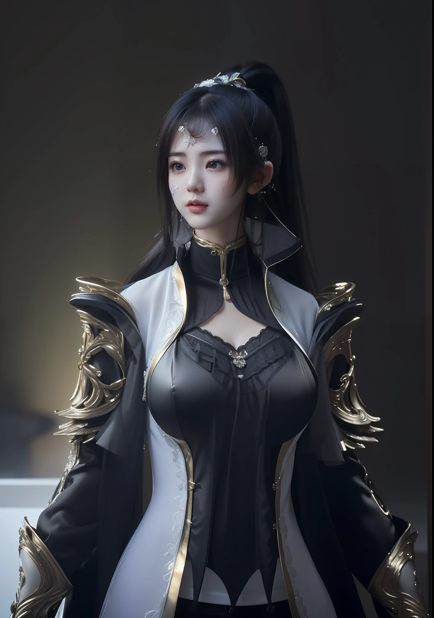 masterpiece, best quality, extremely detailed 8k, ultra hd, ultra-detailed, highly detailed, highly realistic, ultra-realistic, hyperrealistic, hyperrealism, (1woman:1.5), (solo:1.5), (beautiful cute Taiwanese Idol woman:1.5), (beautiful cute JAV Idol woman:1.6), anatomically correct, (detailed realistic skin), (realistic big breasts), slender abs, (closed mouth:1.35), nsfw,