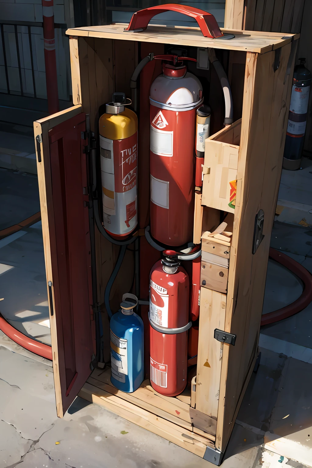 Fire extinguisher box