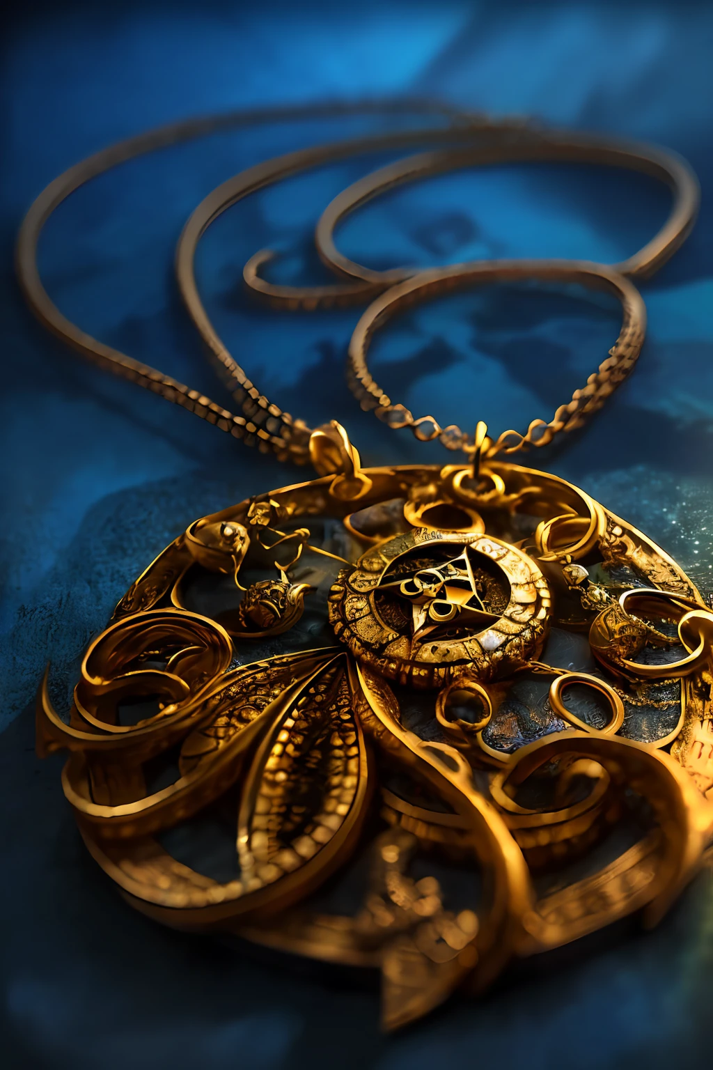 (A necklace with symbols from Lovecraft's mythology)
(prix: Blurry, beco escuro, Price noir)
(best quality, master part, award-winning photography,ultra realistic,ultra-detalhado,efeitos texturais,Absurdo,HDR,detalhes intrincados)
