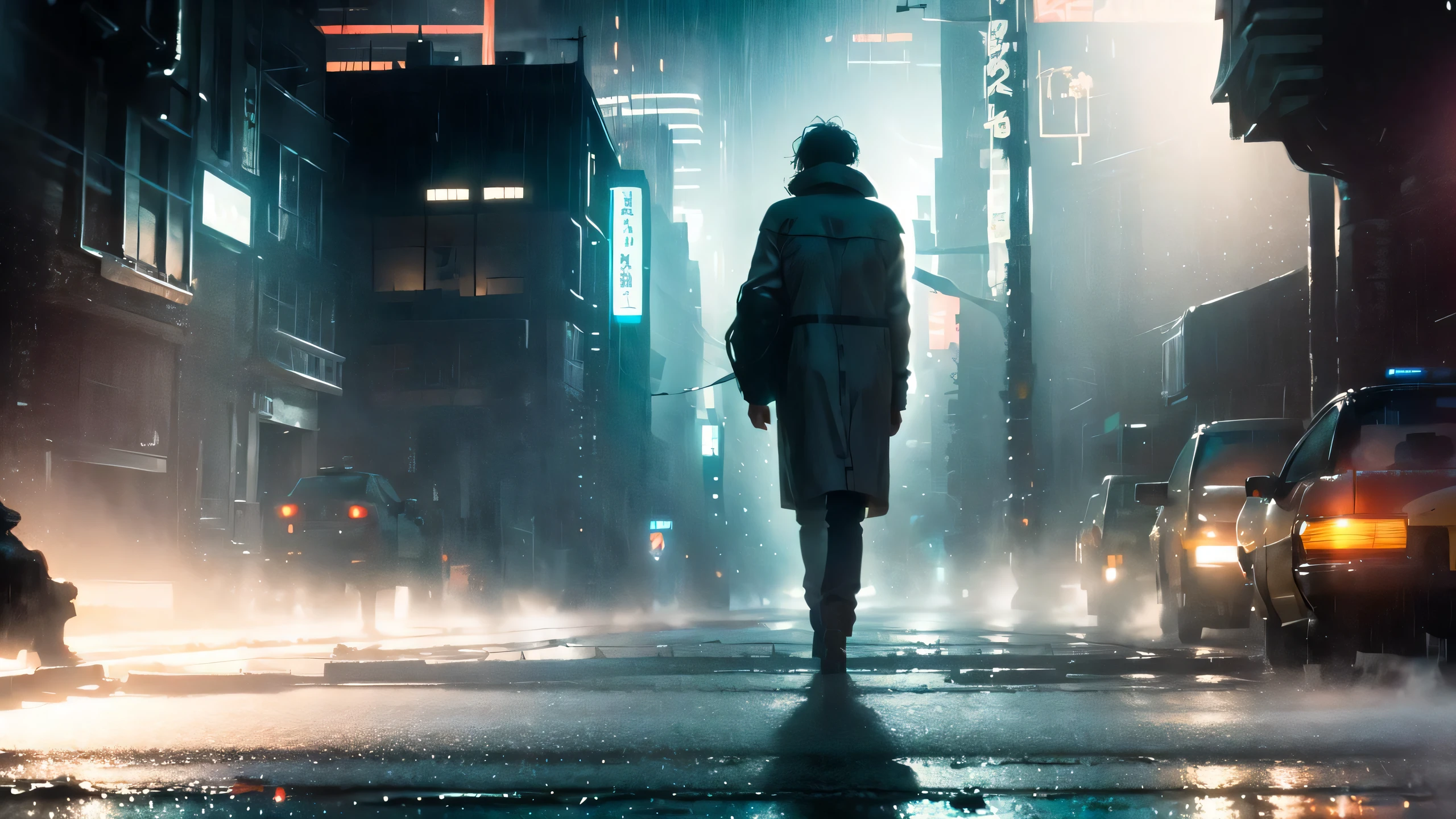 ((Best quality)), ((masterpiece)), (highly detailed:1.3), cyberpunk noodle bar at night in the rain,city, cinematic, inspired by bladerunner, inspired by syd mead,HDR (High Dynamic Range),,Ray Tracing,NVIDIA RTX,Super-Resolution,Unreal 5,Subsurface scattering,PBR Texturing,Post-processing,Anisotropic Filtering,Depth-of-field,Maximum clarity and sharpness,Multi-layered textures,Albedo and Specular maps,Surface shading,Accurate simulation of light-material interaction,Perfect proportions,Octane Render,Two-tone lighting,Low ISO,White balance,Rule of thirds,Wide aperature,8K RAW,Efficient Sub-Pixel,sub-pixel convolution,light scattering,Tyndall effect,