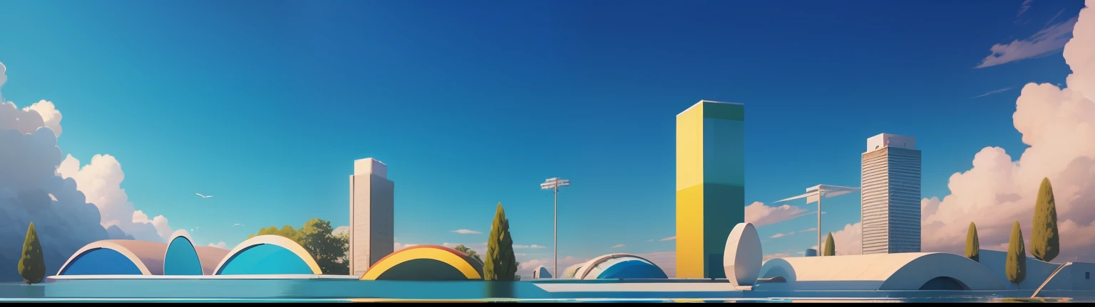 obra-prima, melhor qualidade, ultra-detalhado, illustration, colorida, cor falsa, profundidade de campo, reflexo de lente, blue skies,