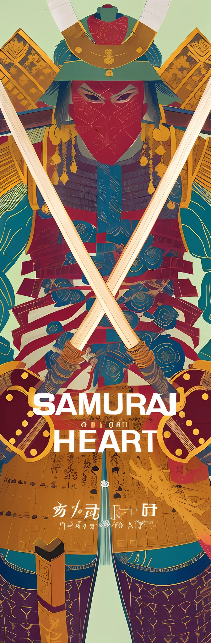 The Art of War of the Samurai Heart, Samurai, samurai movie poster, Samurai vinyl packaging, samurai duel, Samurai style, samurai warrior, samurai champloo, inspired by Kanō Sanraku, Samurai of Japan, samurai portrait, Samurai armor, as samurai, Samurai and Africa, dressed in samurai armour, inspired by Kameda Bōsai, Samurai clothes