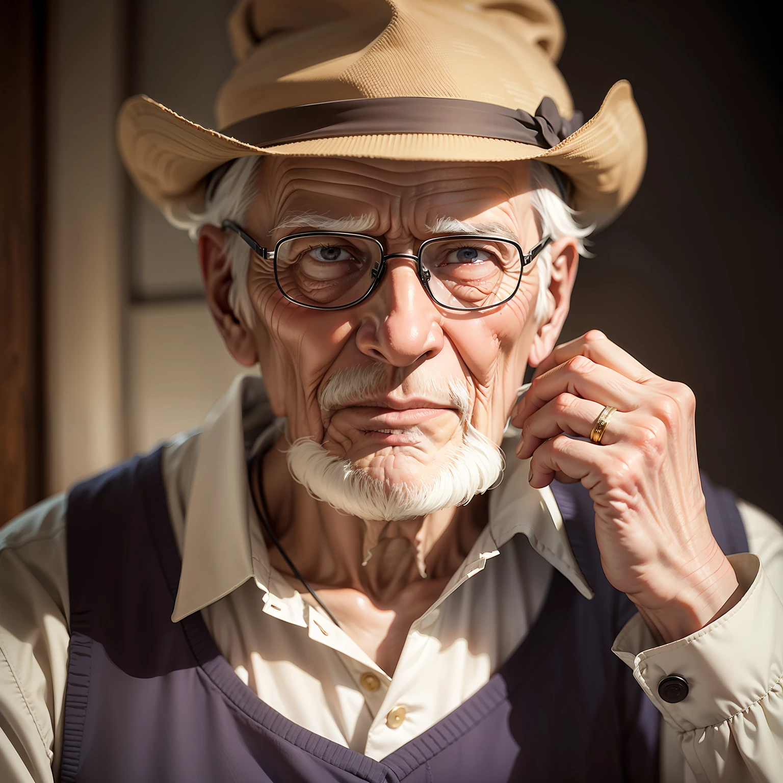 An elderly man