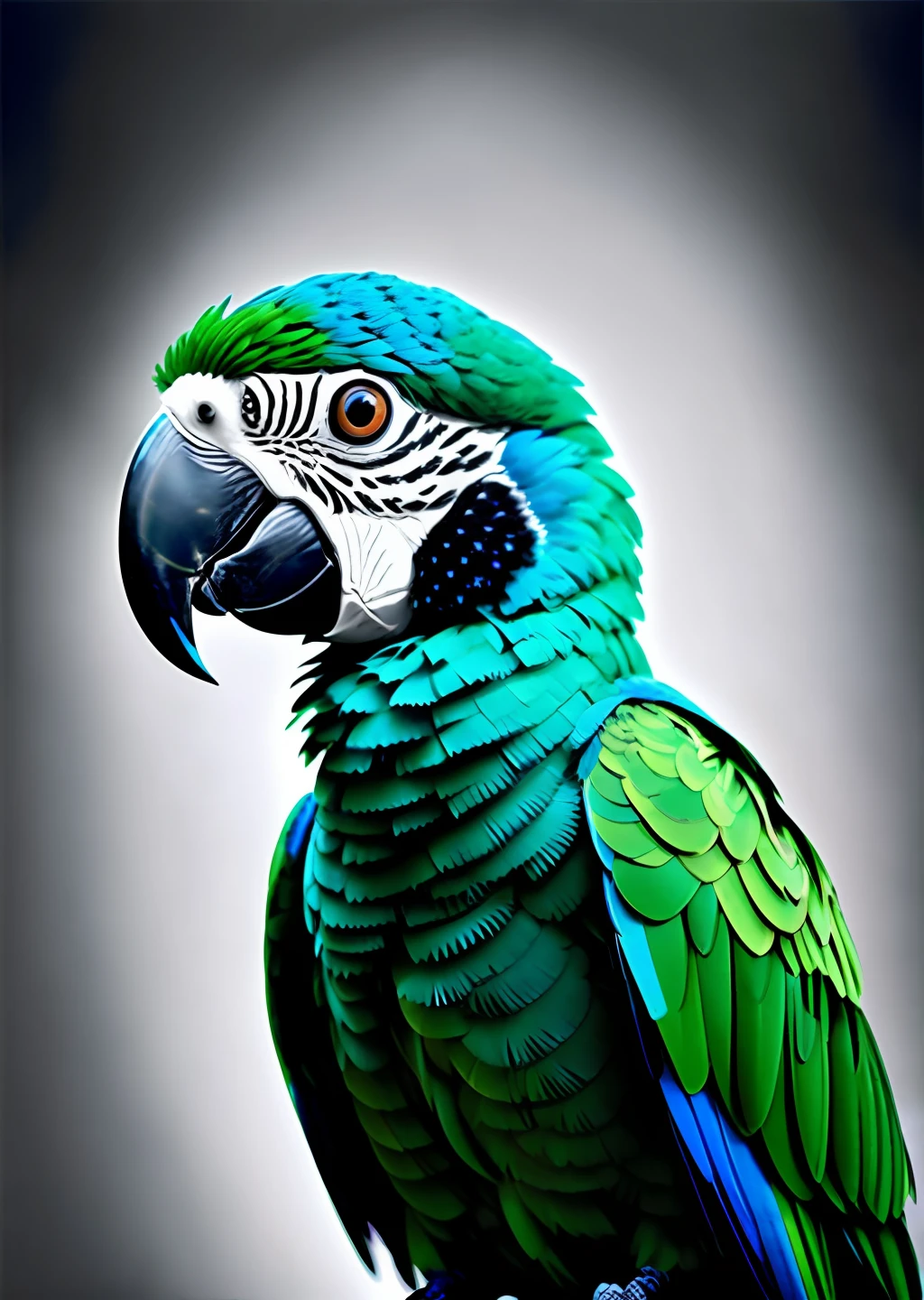 "pet parrot"; luz ambiente, Nikon 15mm f/1.8G, por Alessio Albi, por Annie Leibowitz, por Lee Jeffries