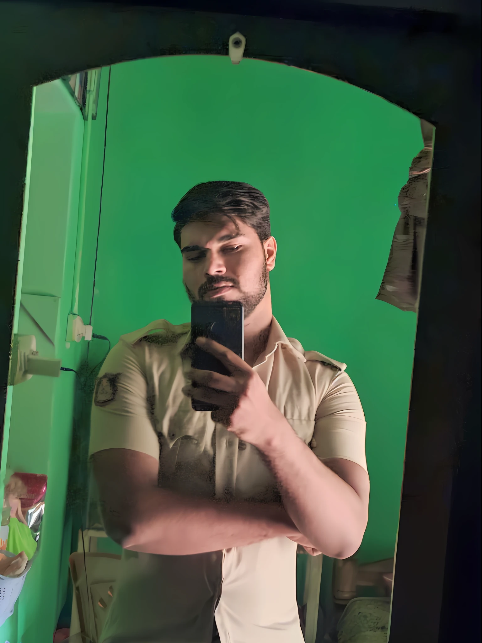 Change background Selfie of a man, portrait shot 8 k realistic 3D handsome model