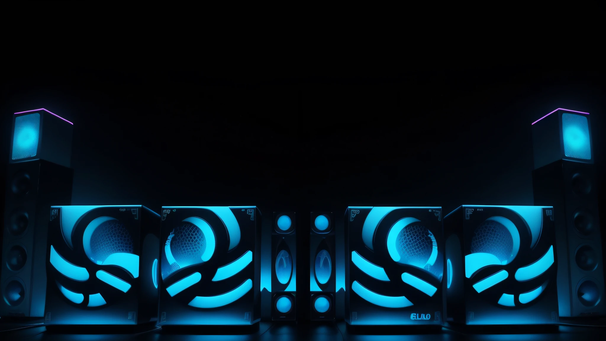 detalhes azul de GELO. GELO neon azul. Caixas de som GELO . alto falantes GELO . DJ, music. Textura GELO.