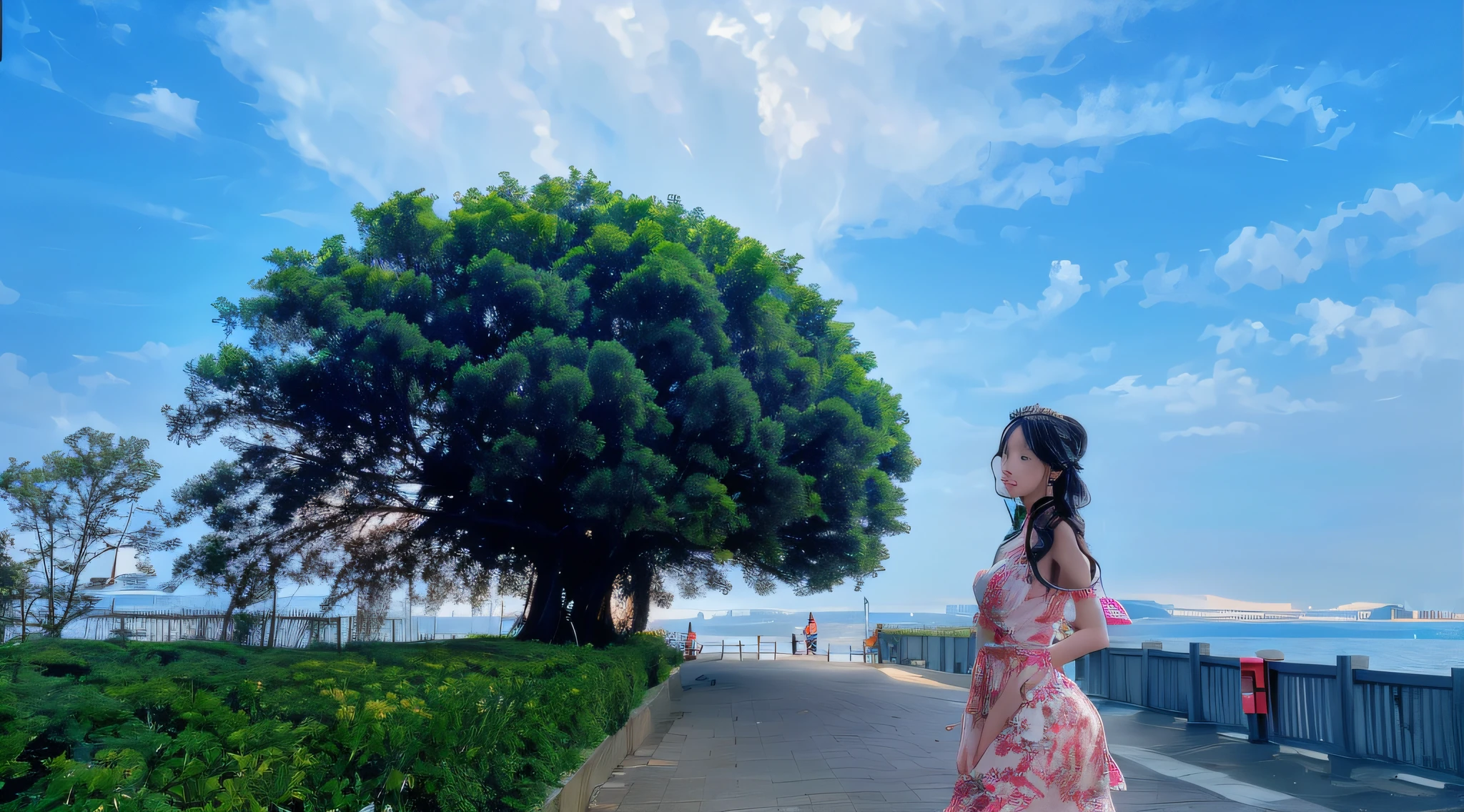 tmasterpiece，Best quality，one-girl,warm color，Contre-Jour，depth of fields，Hairline，flowy