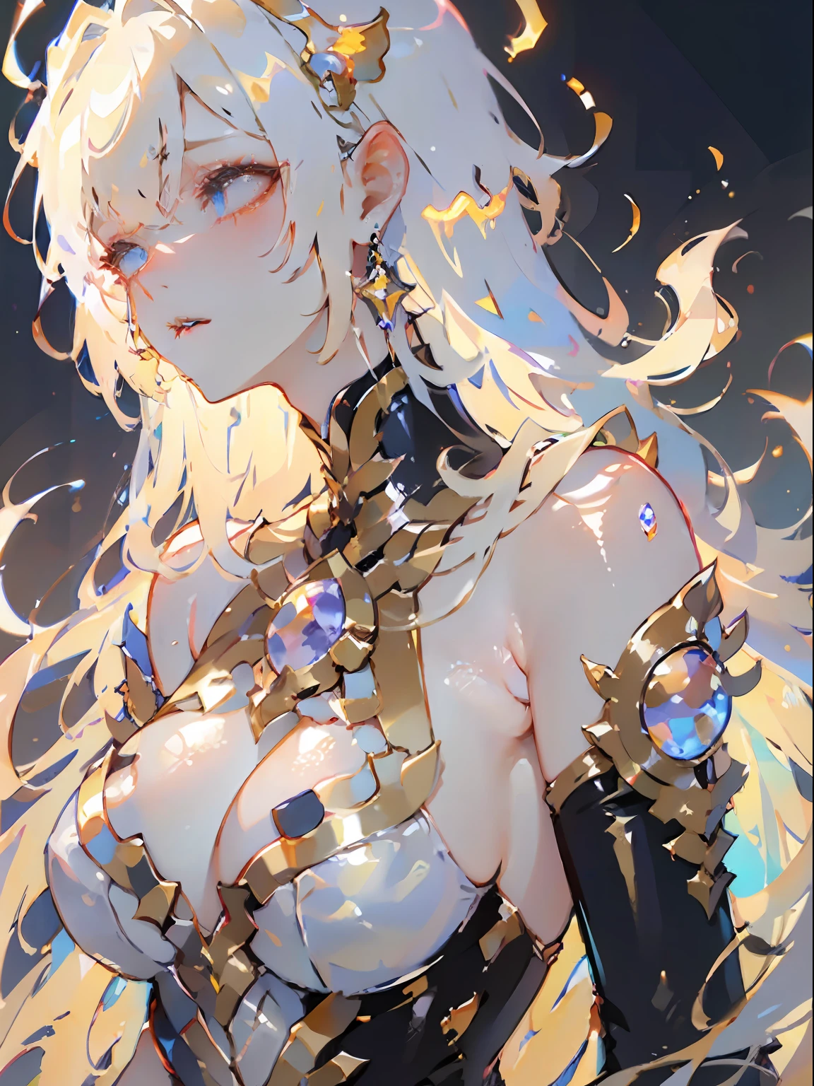 8K resolution, refined features, perfect face, glowing skin, high detail, latex_bodysuit, creamy white mucus body, enveloping the whole body, transparent liquid texture, sexy,busty,upright_straddle, sunrise, water, side view