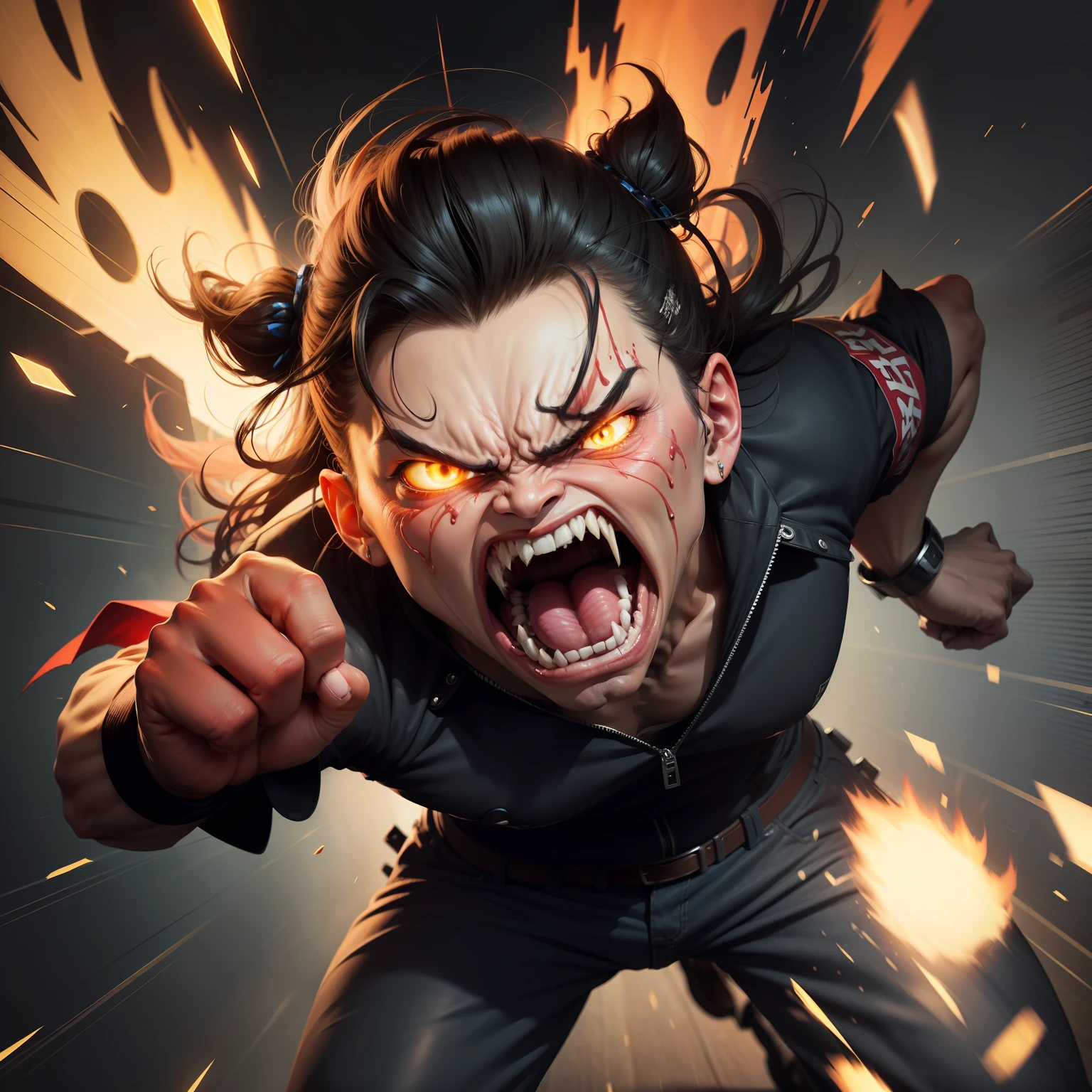 get angry