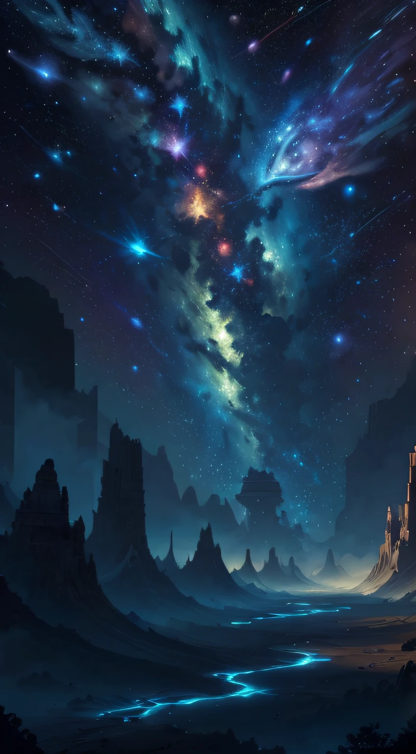 tanjoreai ((best quality)), ((masterpiece)), (detailed), science, universe, space, outer space, space, stars, no people, 8K resolution