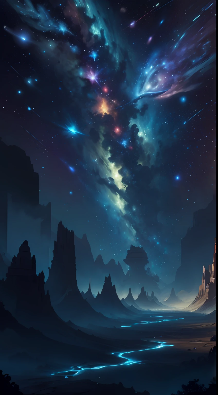 tanjoreai ((best quality)), ((masterpiece)), (detailed), science, universe, space, outer space, space, stars, no people, 8K resolution