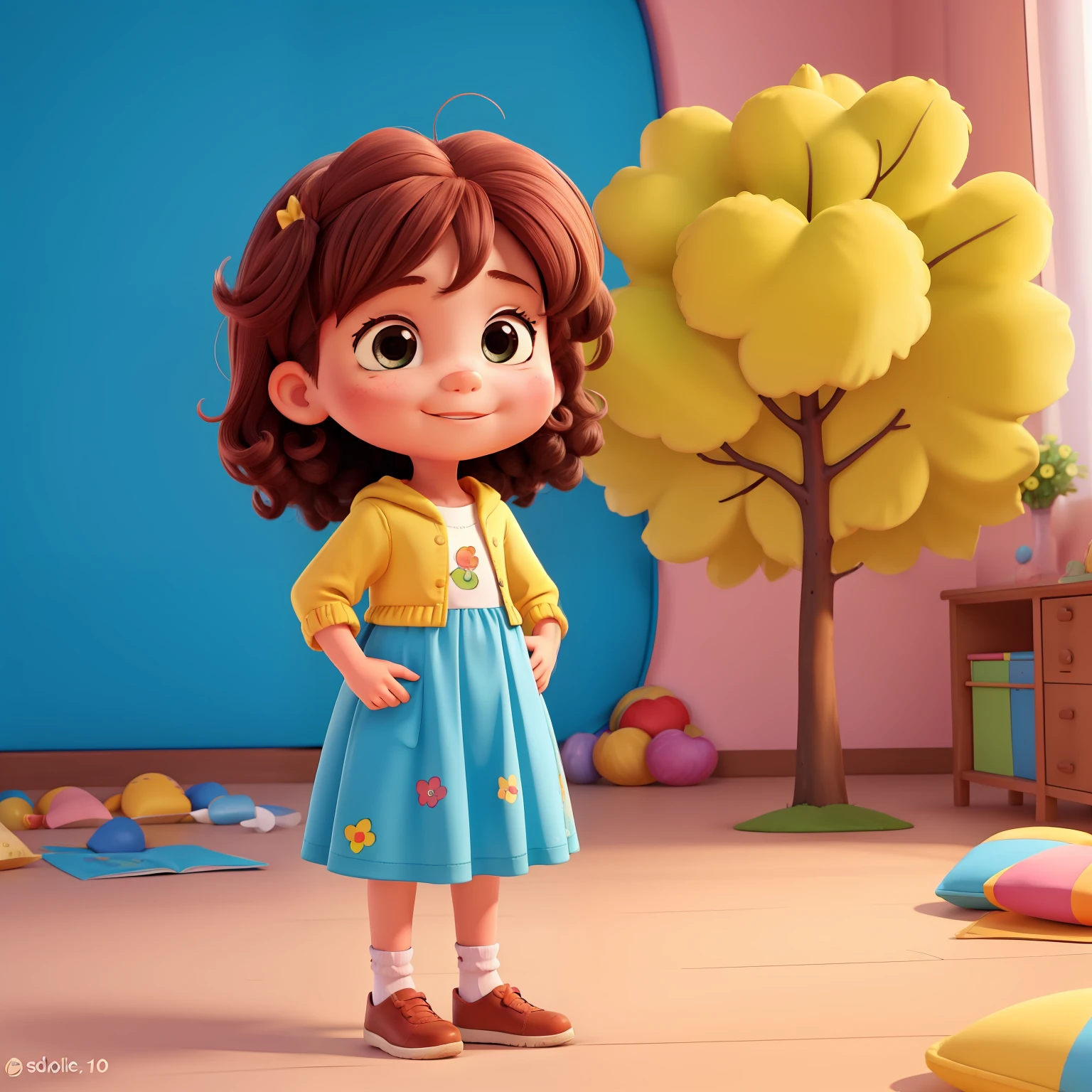 Personagem da , children's book illustration style, simples, cores cheias bonito,