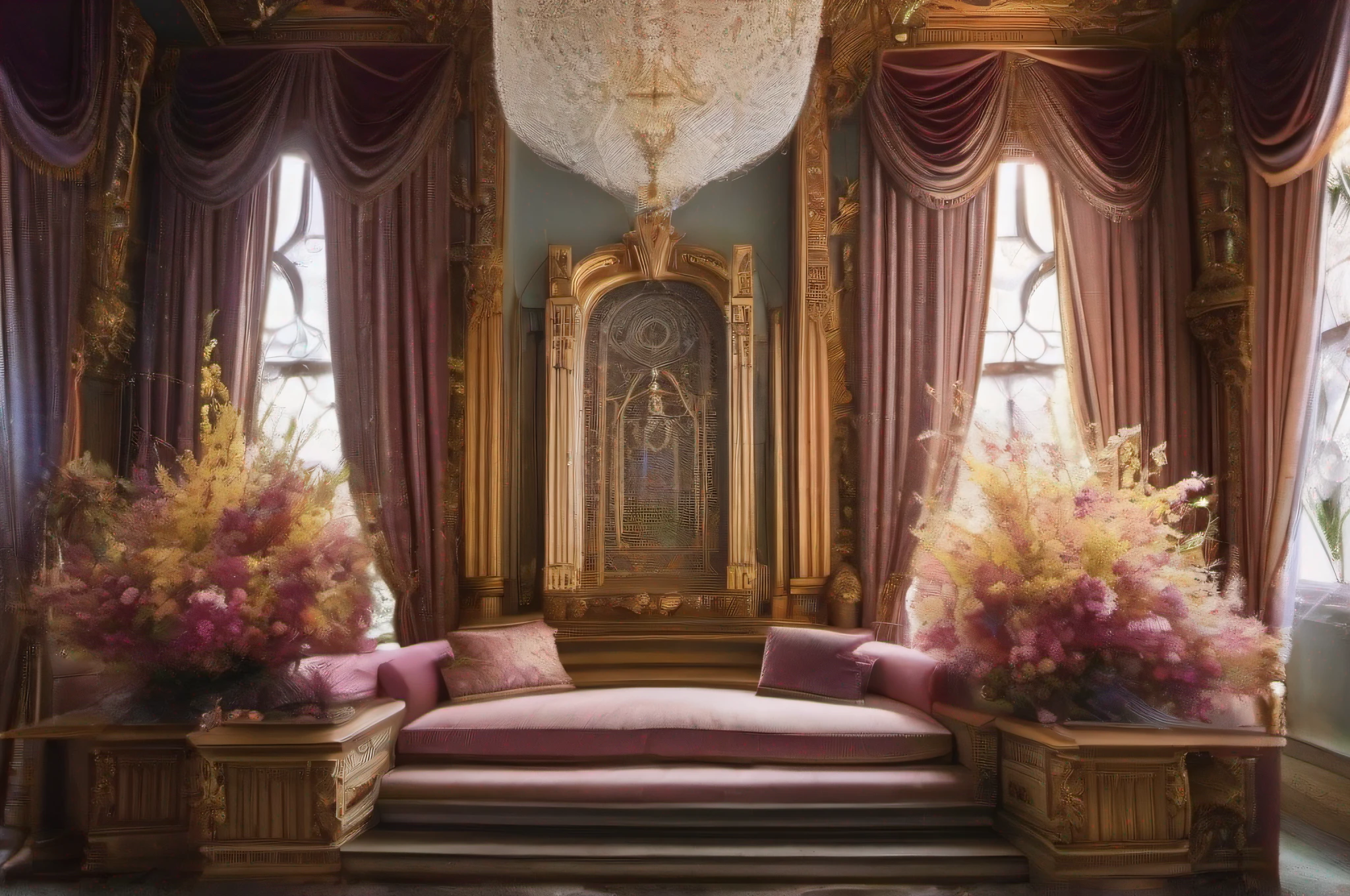"magical, enchanting throne room straight out of a fairy tale"