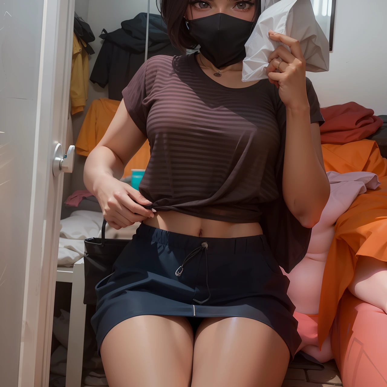 Replace the character's current ropa with a bikini piece