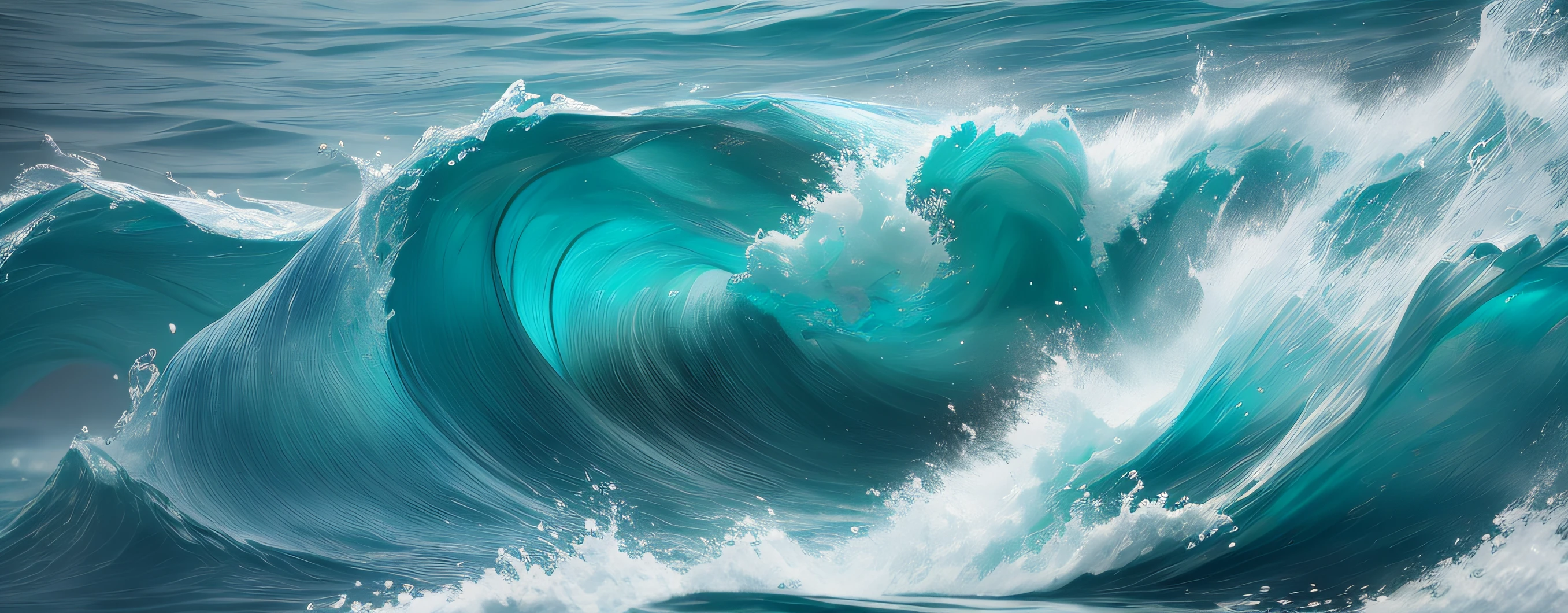 Araz flew over the water, flowing aqua silk, flowing teal-colored silk, azure waves of water, cresting waves and seafoam, silk flowing in wind, wave of water particles, wavy water, Water Swirls, artsation 4 k, swirling fabric, Flowing fabric, swell sea, breathtaking wave, Teal fabric