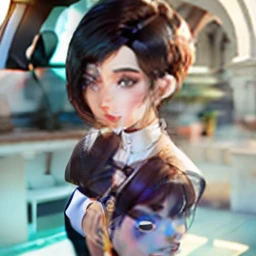 Beauty with short hair